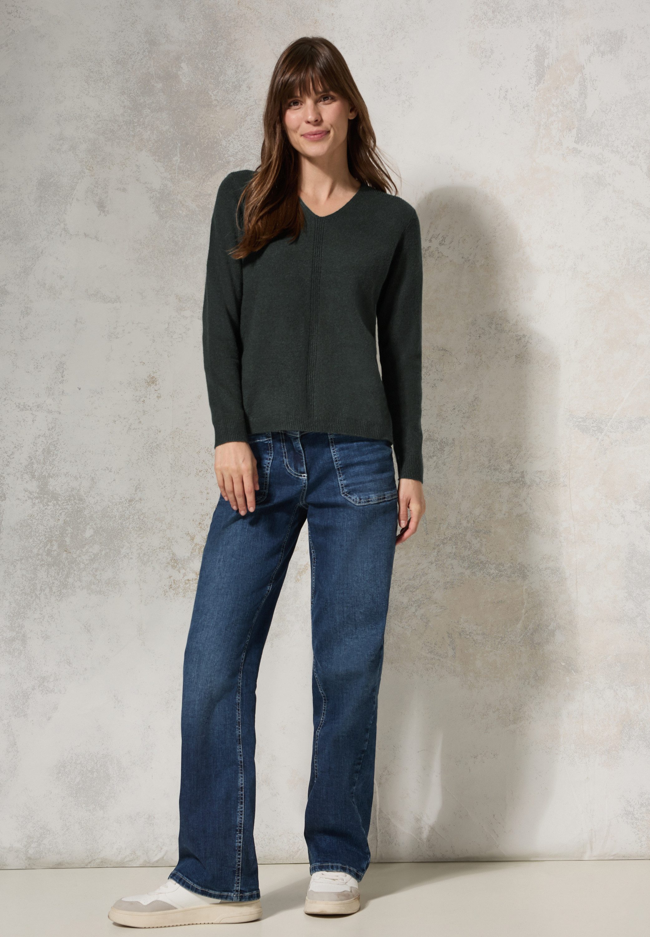 CECIL Strickpullover mit Strick-Detail