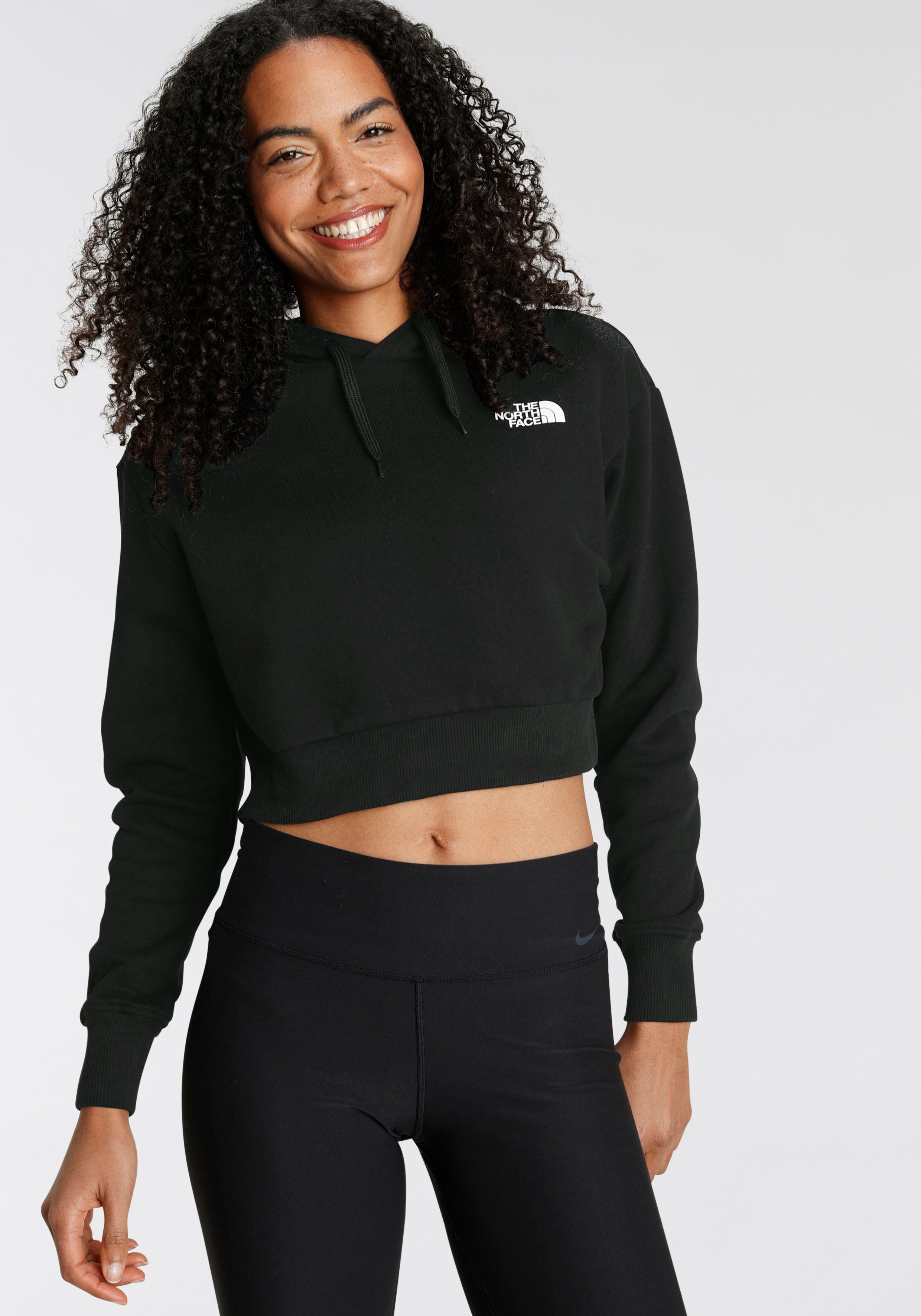 - Kapuzensweatshirt HOODIE North Face (1-tlg) CROP The EU TREND W