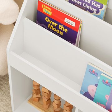 SoBuy Bücherregal KMB01, Kinderregal mit 3 Ablagefächern und 2 offenen Fächern