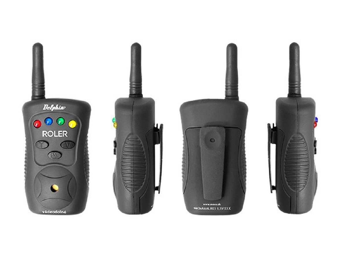 Delphin.sk elektronischer Bissanzeiger Wels Funk Bissanzeiger Set ROLER SHOCK 2+1 Waller Cat Black, (Spar-Set), hochwertige Stosssensoren an Bissanzeigern