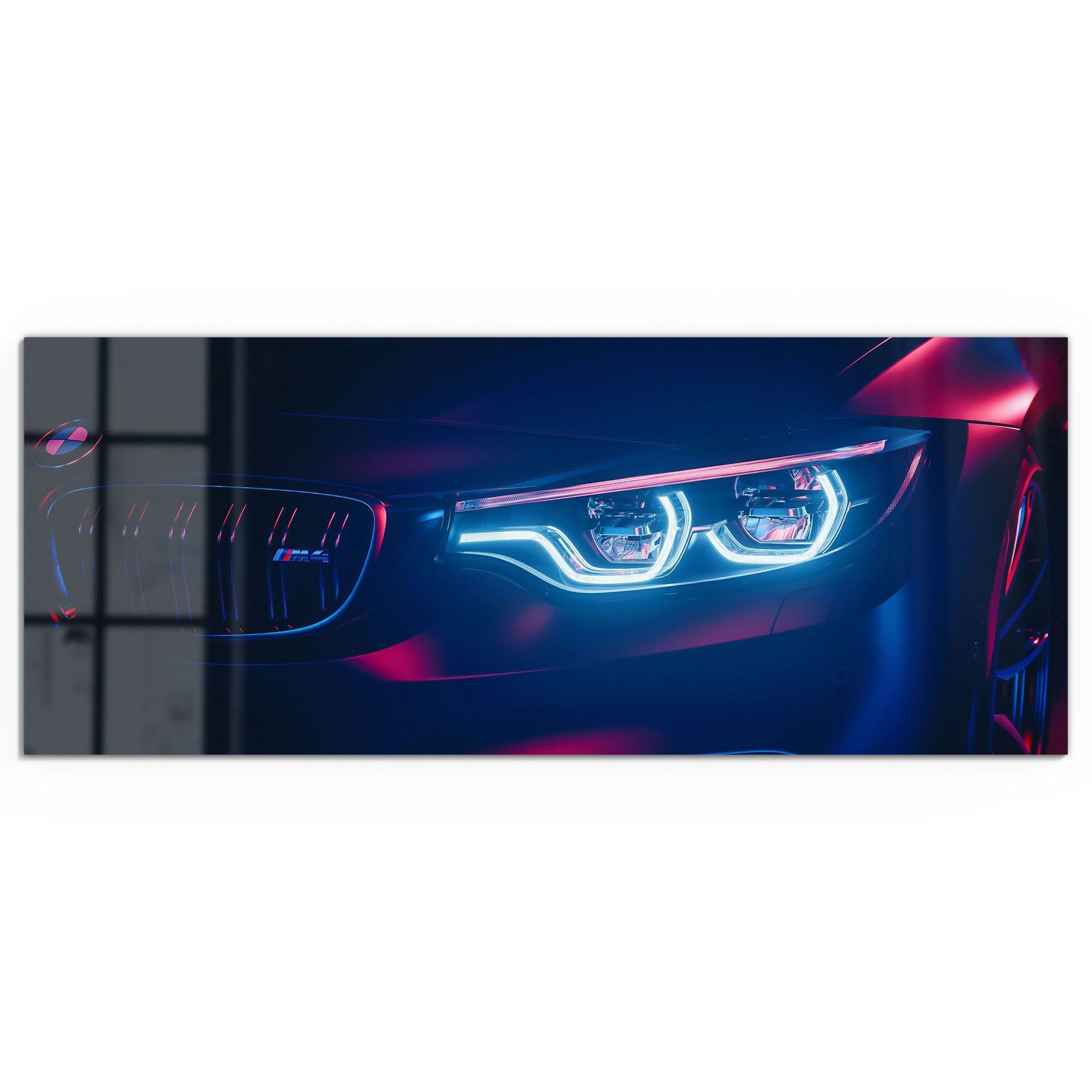 DEQORI Glasbild 'BWM Frontal Nahaufnahme', 'BWM Frontal Nahaufnahme', Glas günstig online kaufen