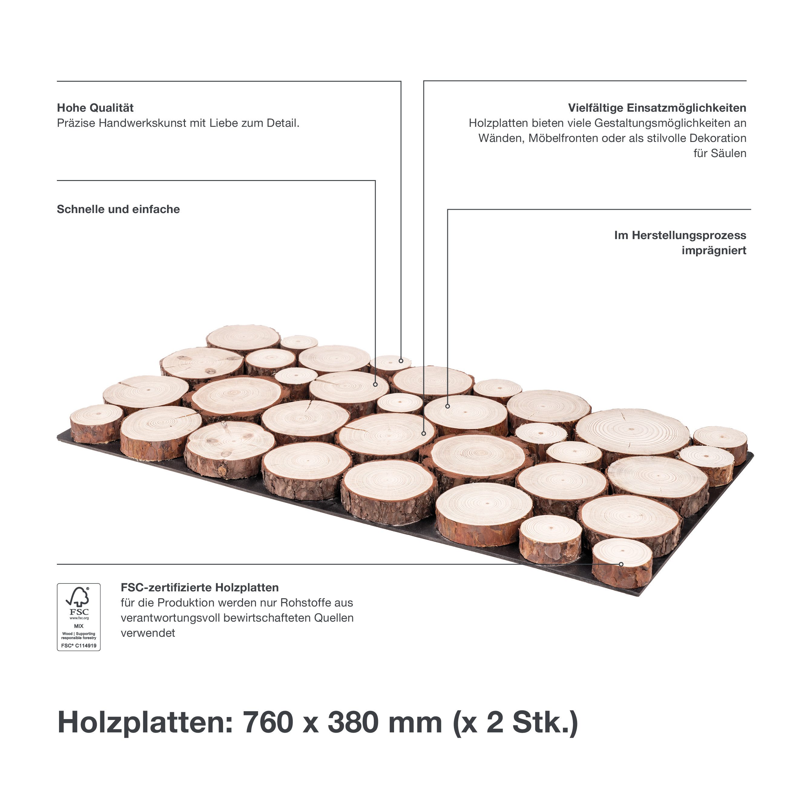 Stegu 3D Wandpaneel Echtholz Dekopaneel Verschiedene günstig online kaufen