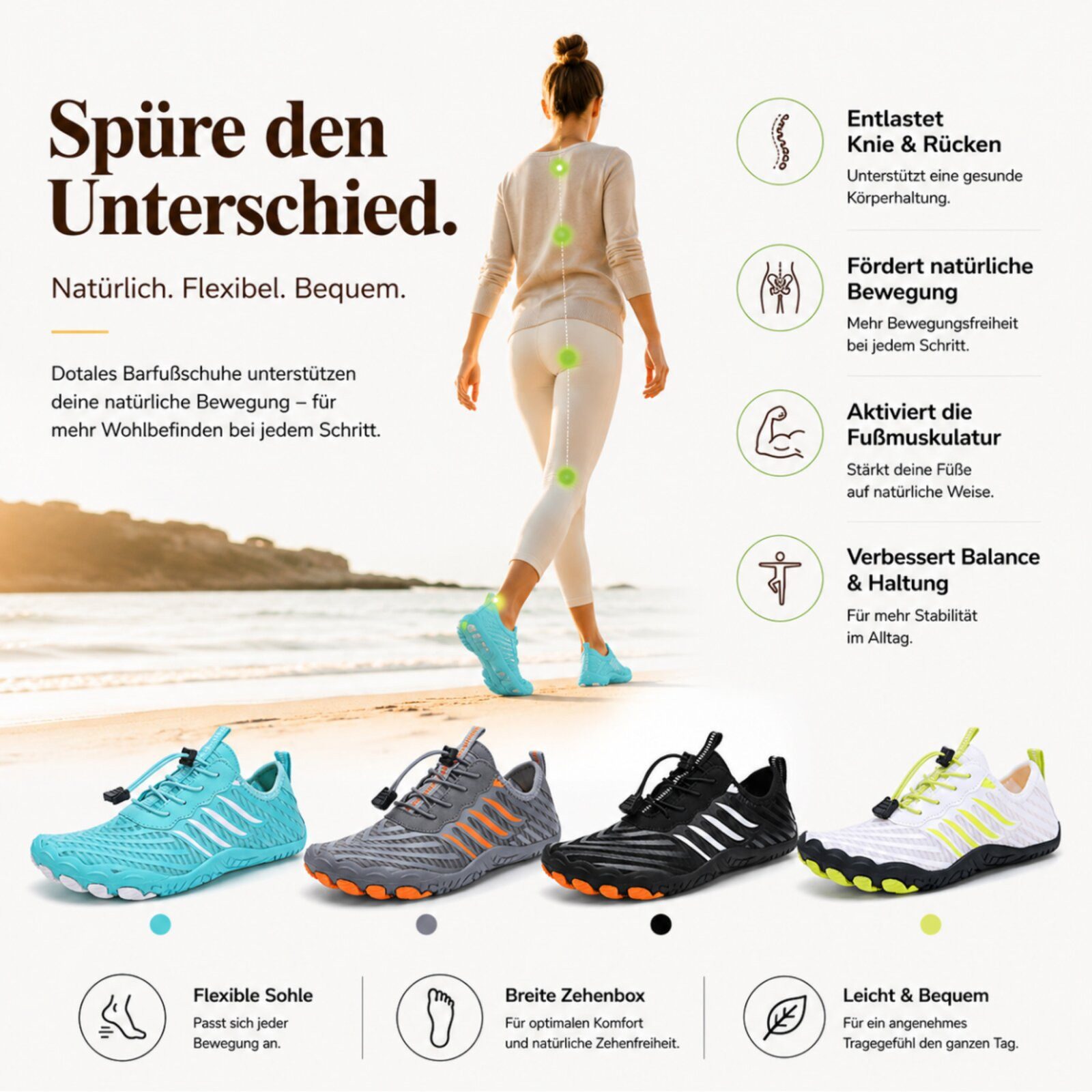DOTALES Activestep Barfußschuhe Damen & Herren Barfußschuhe Barfußschuh Minimalschuhe