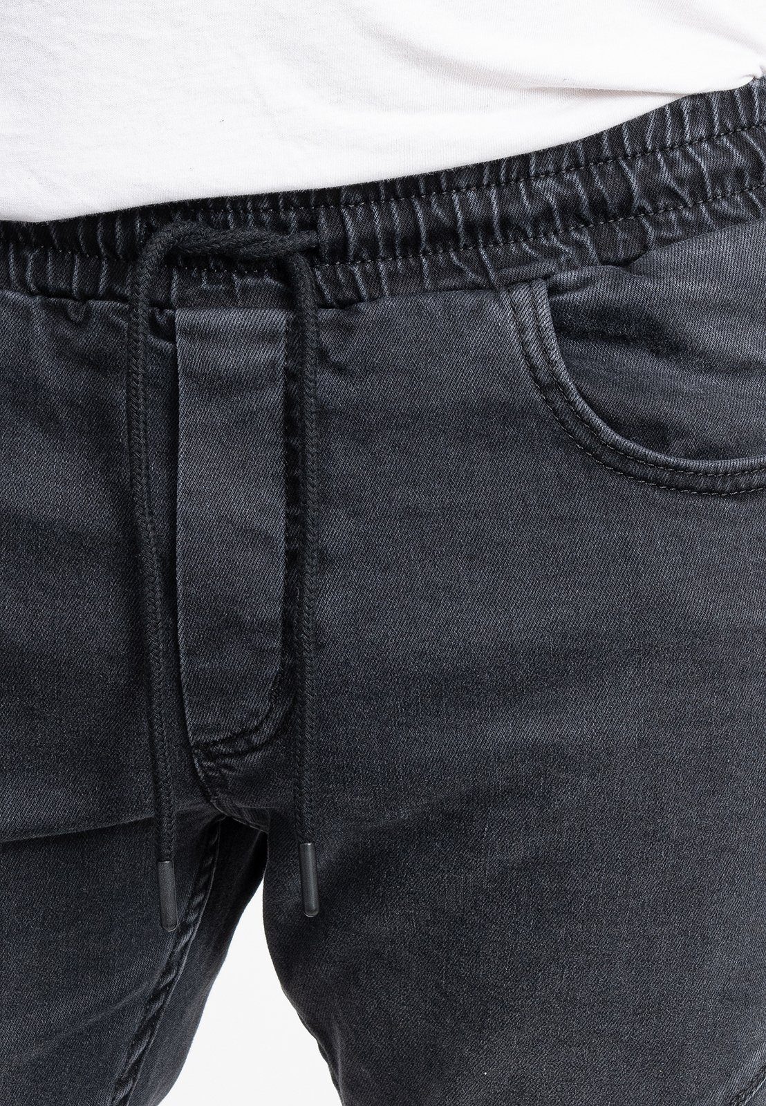 Regular-fit-Jeans Herren Jeans Jogger-Style Dunkelgrau RC-2190