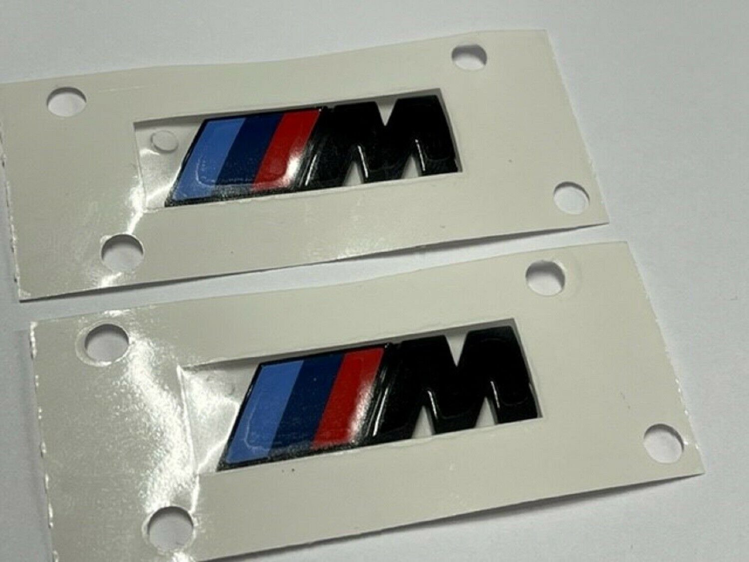 Glanz Kotflügel St) Seite Auto-Fußmatte Logo M M Emblem Paket Schwarz BMW 45x15 BMW (1