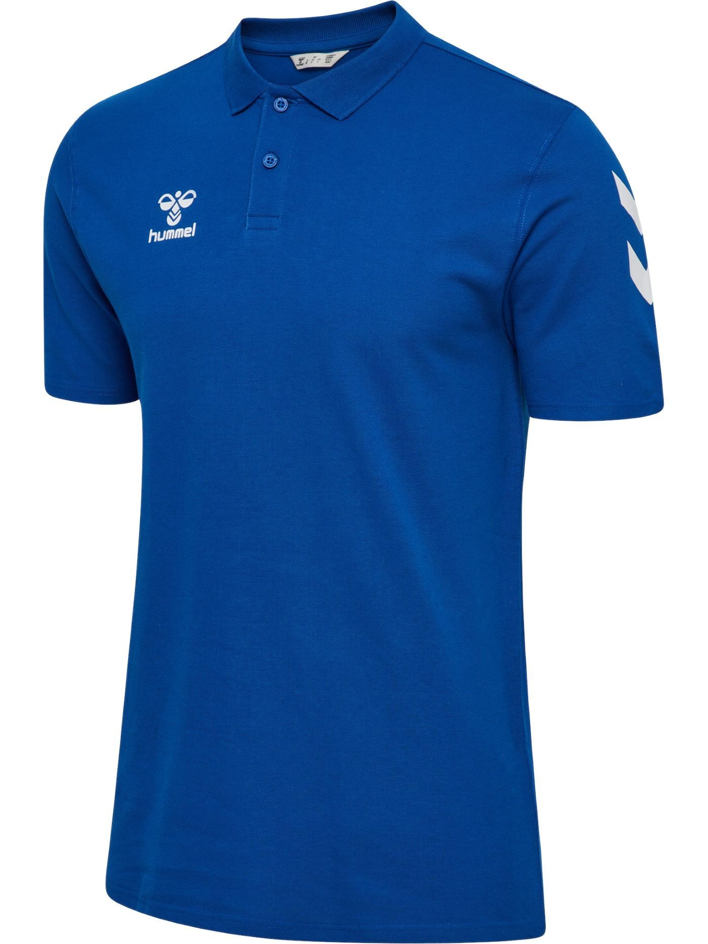 hummel Poloshirt hmlGO Chevron (100% Baumwolle) blau Herren