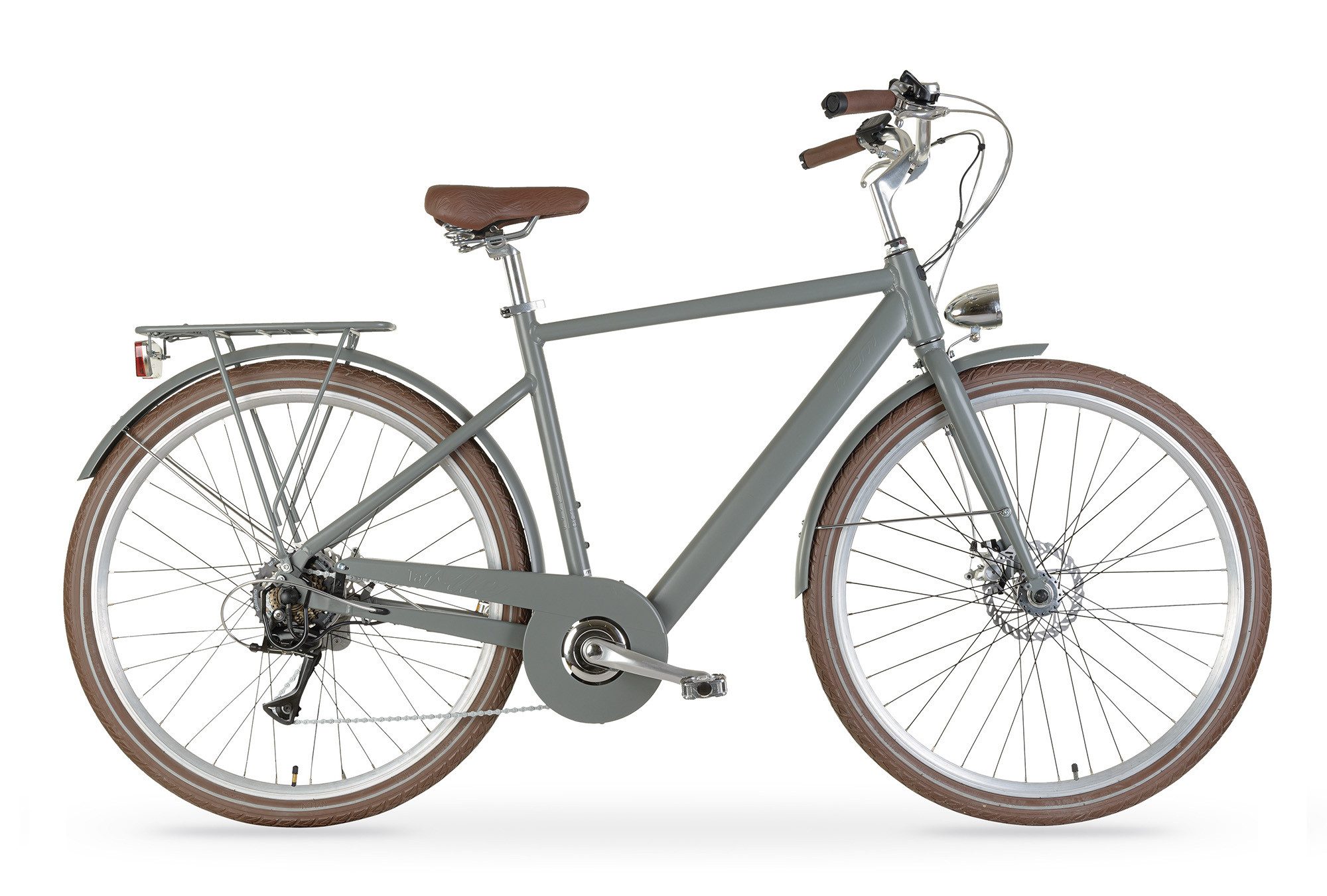 MBM E-Bike, 7 Gang Shimano, Kettenschaltung, Heckmotor, 378 Wh, Elektro-Citybike LA RUE 2.0 MAN
