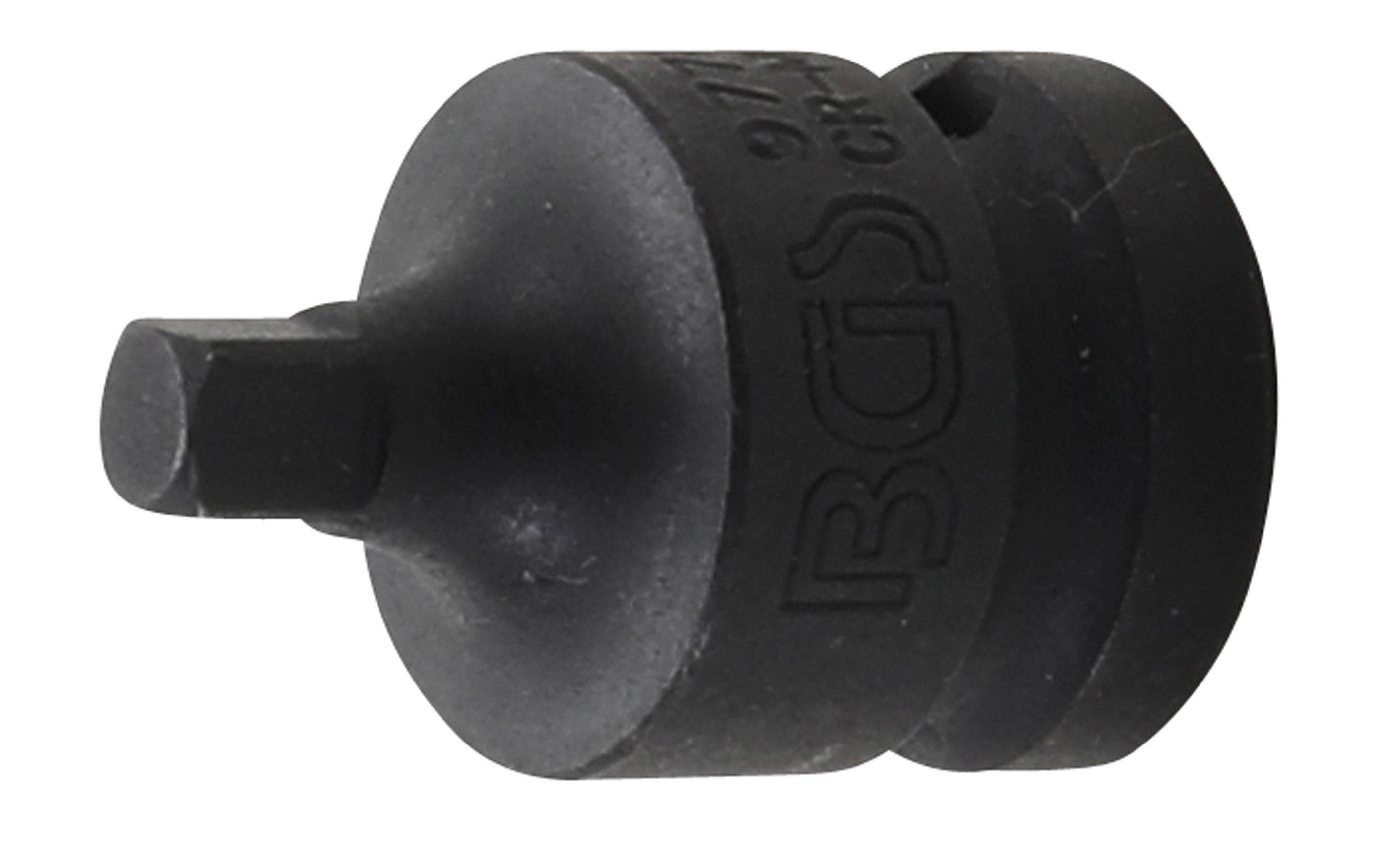 BGS technic Ratschenringschlüssel Kraft-Steckschlüssel-Adapter, Innenvierkant 12,5 mm (1/2) - Außenvierkant 6,3 mm (1/4) | Ratschenschlüssel