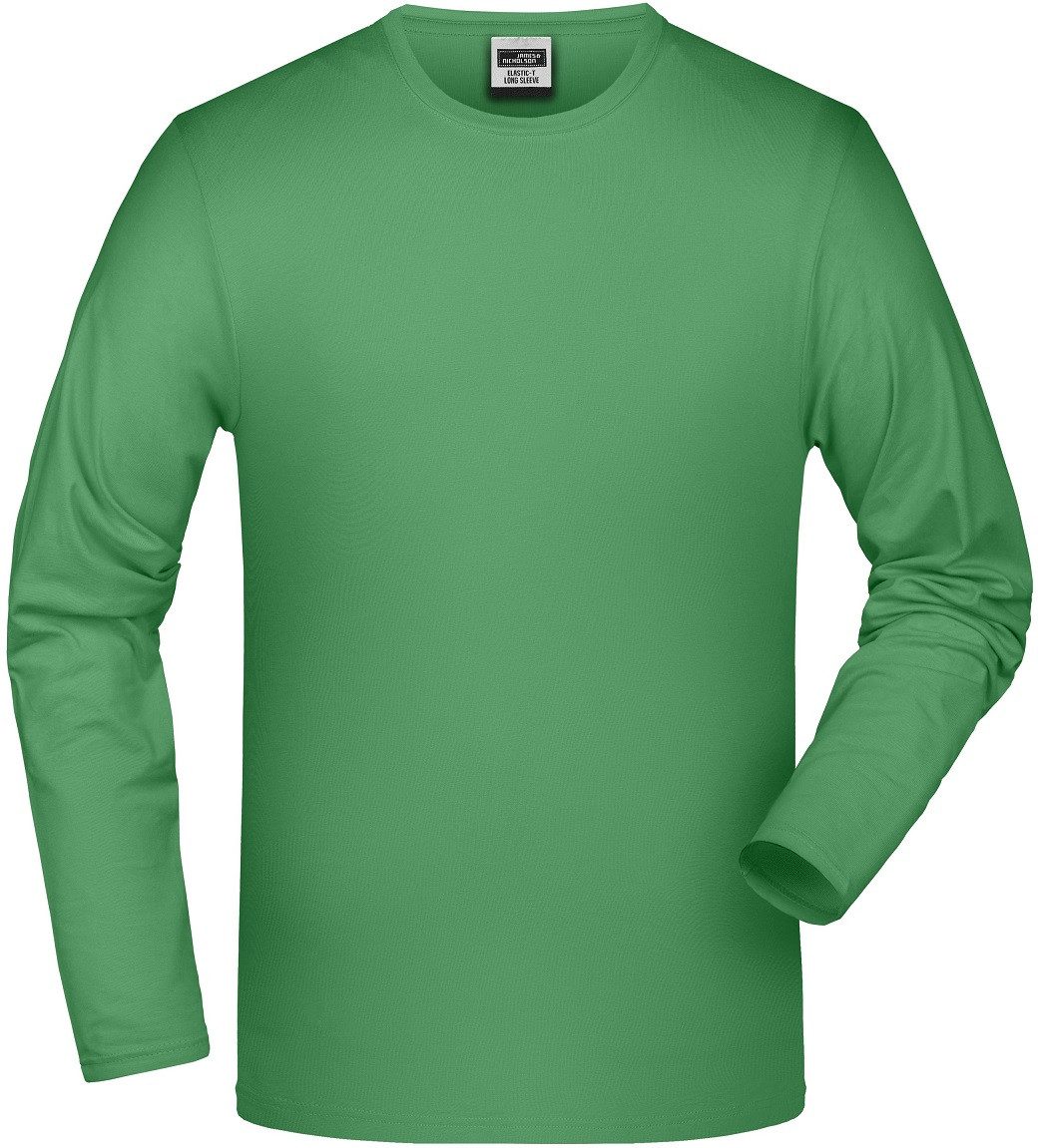 James & Nicholson Langarmshirt Doppelpack schmal geschnittenes Langarm-Shir günstig online kaufen