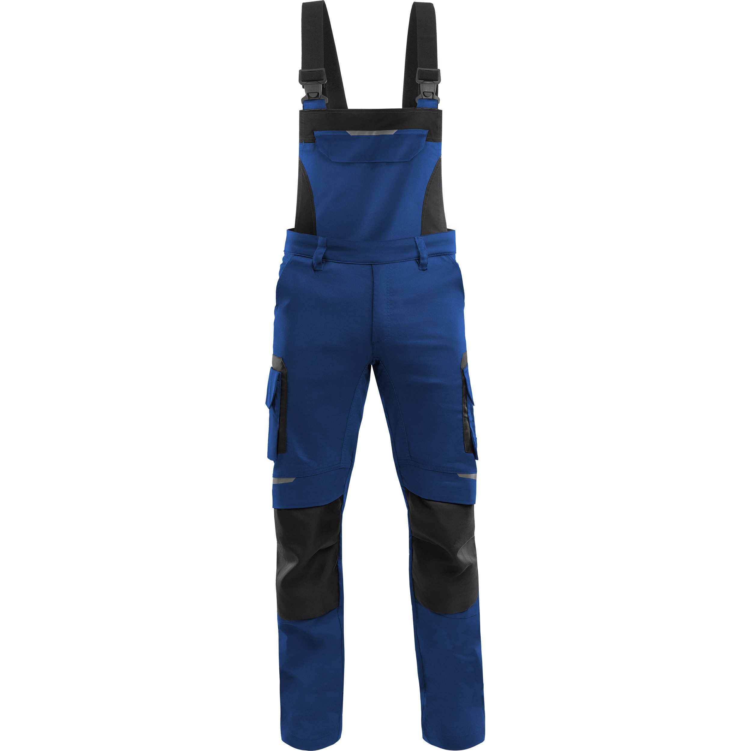 Qualitex Workwear Arbeitslatzhose Herren Stretch-Arbeitslatzhose – Cordura, Handwerker Latzhose (1-tlg) 6 Taschen, ergonomische Schnitt & maximal Bewegungsfreiheit für Profis