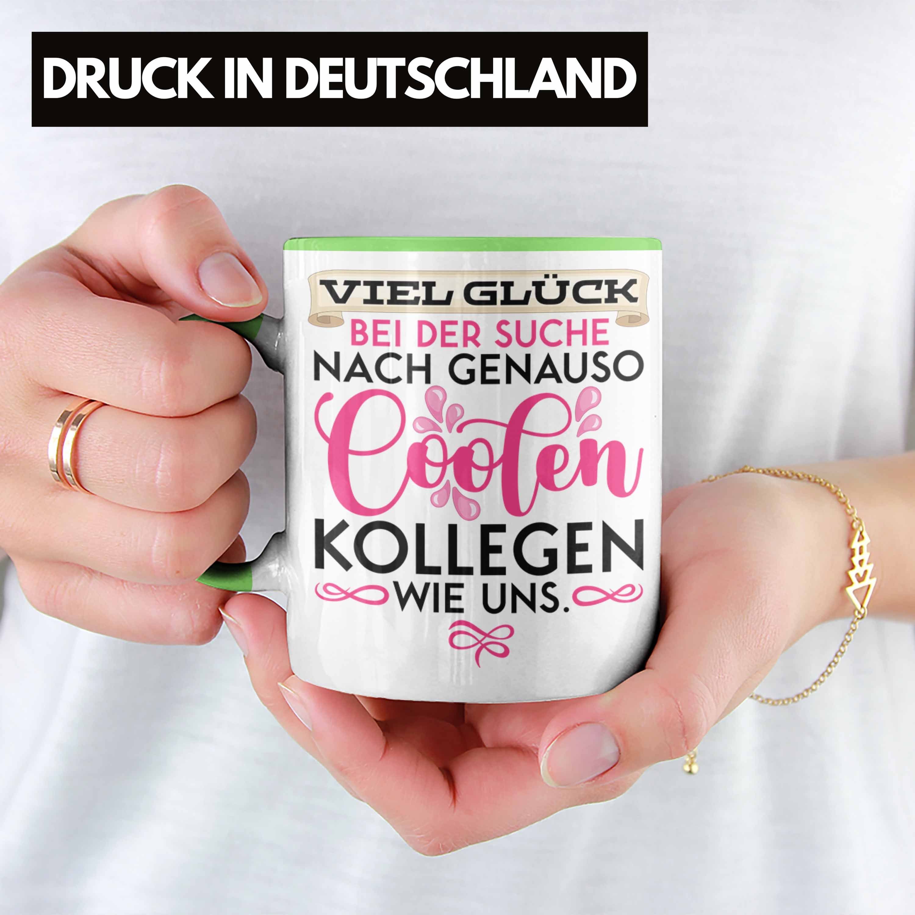 Trendation Tasse Trendation - Jobwechsel Spruch Tasse Nach Grün Der Glück Suche Bei Coolen Abschiedsgeschenk Geschenk Viel Kollegen Kollegin