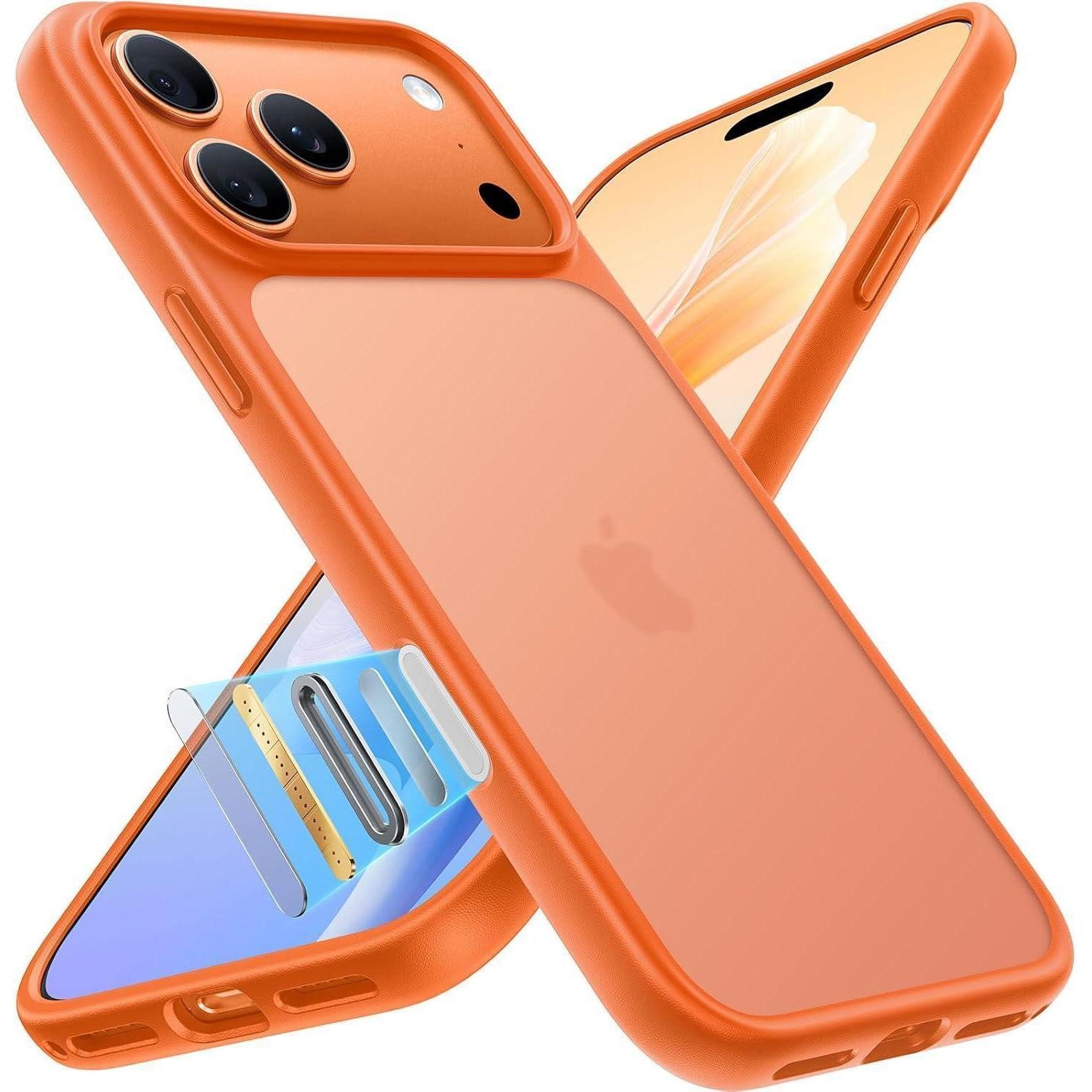 LuxusKollektion Handyhülle Handyhülle iPhone 17 Pro Max stoßfest iPhone 17 Pro Max Orange