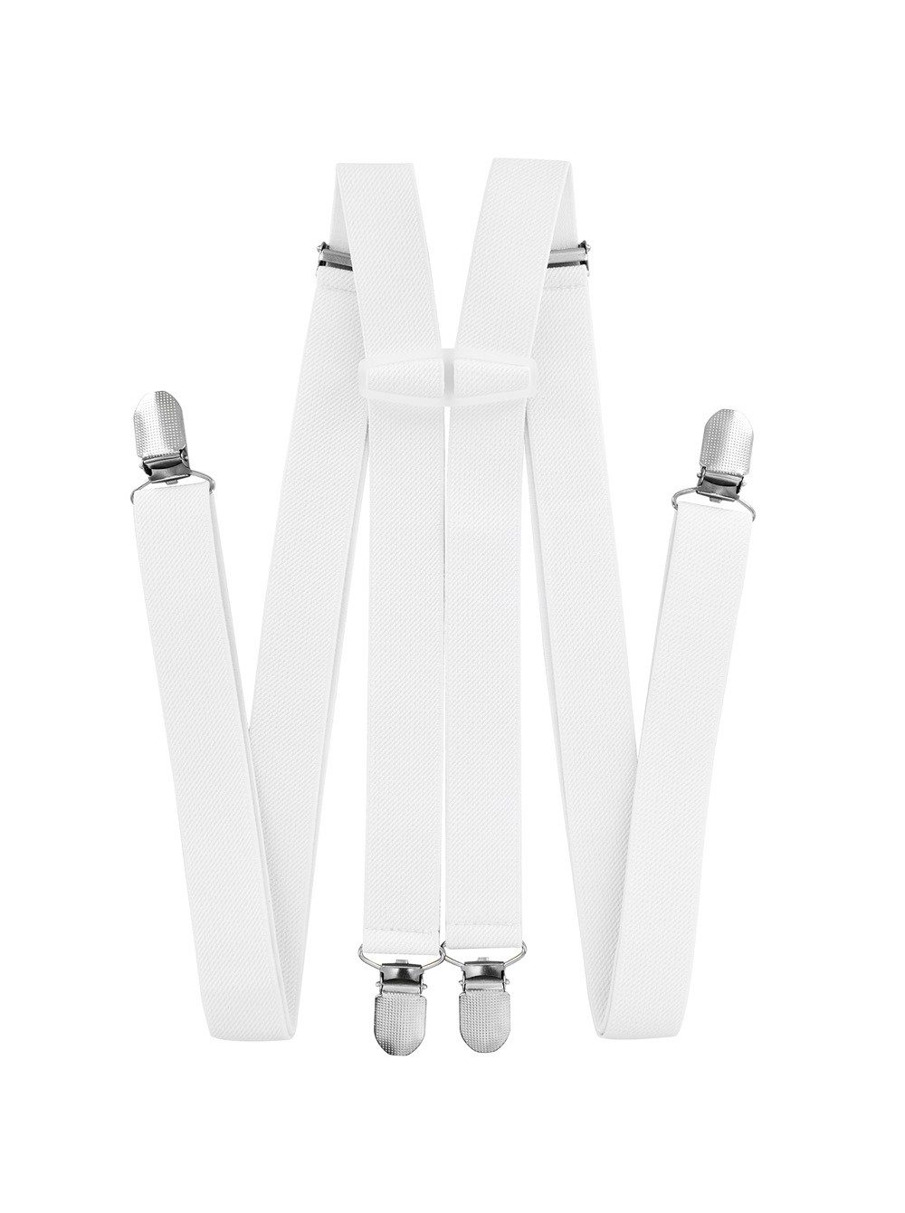 axy Hosenträger Herren Hosenträger 4 Stabile Clips H-Form 2,5cm Breit verstellbar und elastisch 120cm Lang