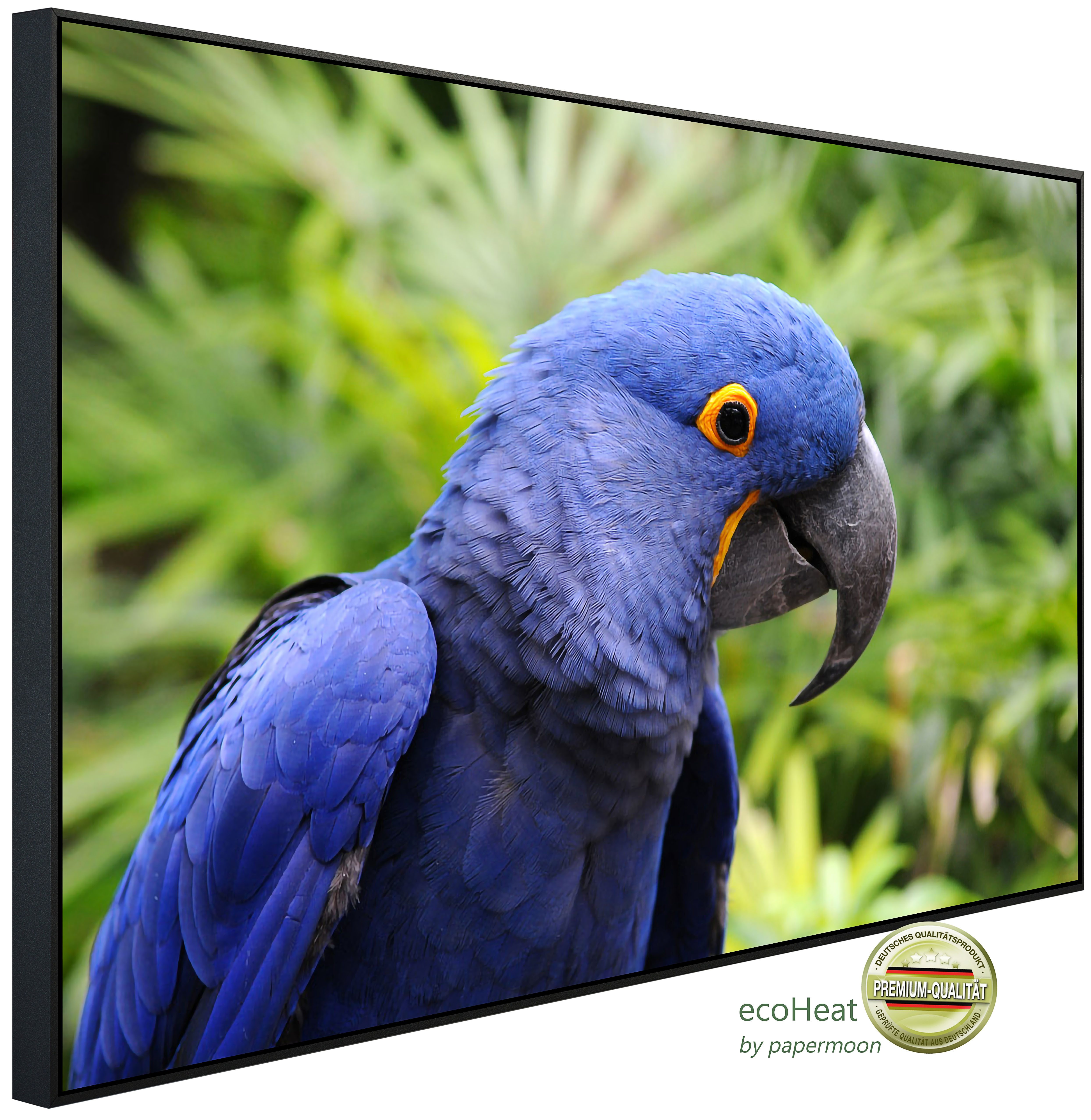 Papermoon Infrarotheizung INFRAROT-BILD-HEIZUNG, Papagei, TÜV-Rheinland/GS zertifiziert, angenehme Strahlungswärme