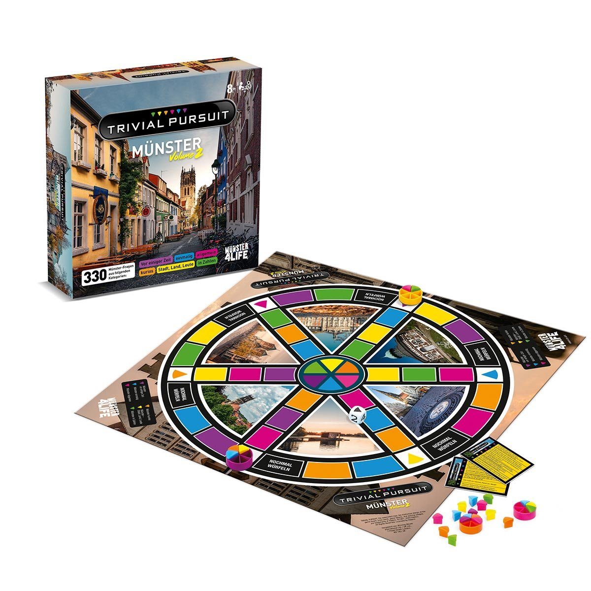 Winning Moves Spiel Trivial Pursuit - Münster Vol. 2, Wissenspiel, Quizspiel mit 330 Fragen