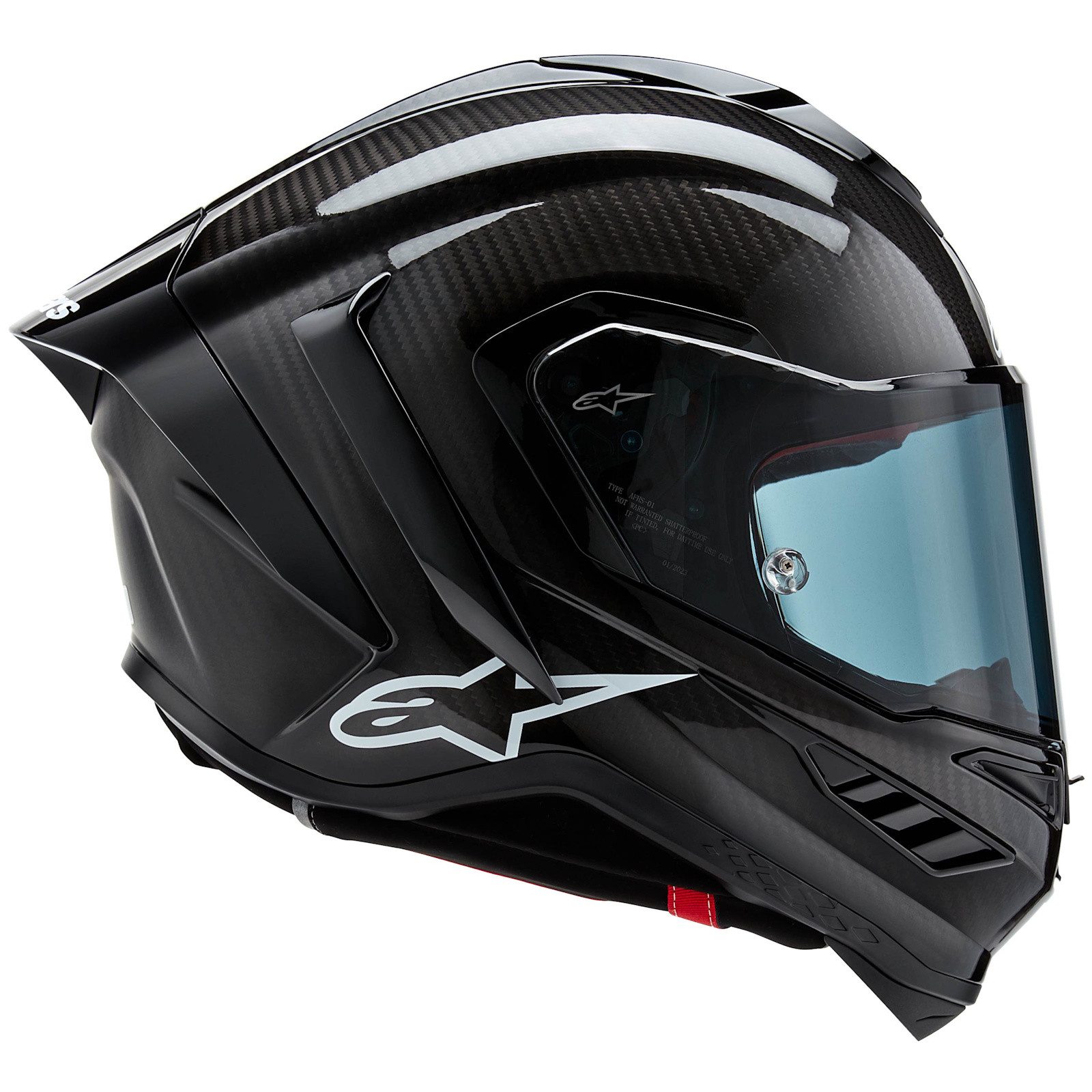 Alpinestars Motorradhelm Alpinestars Supertech R10 Solid Integralhelm Schwarz / Carbon (1er Set)