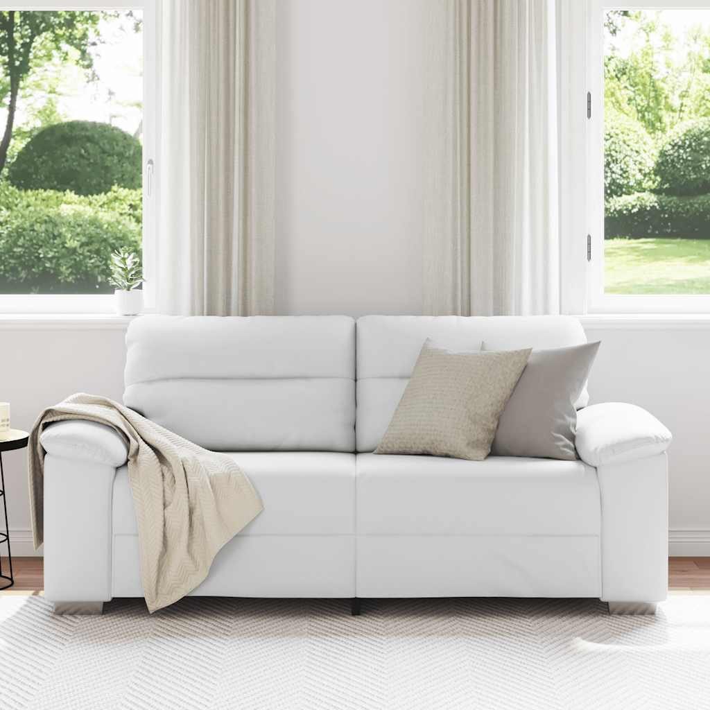 vidaXL Sofa 2-Sitzer-Sofa Weiß 140 cm günstig online kaufen