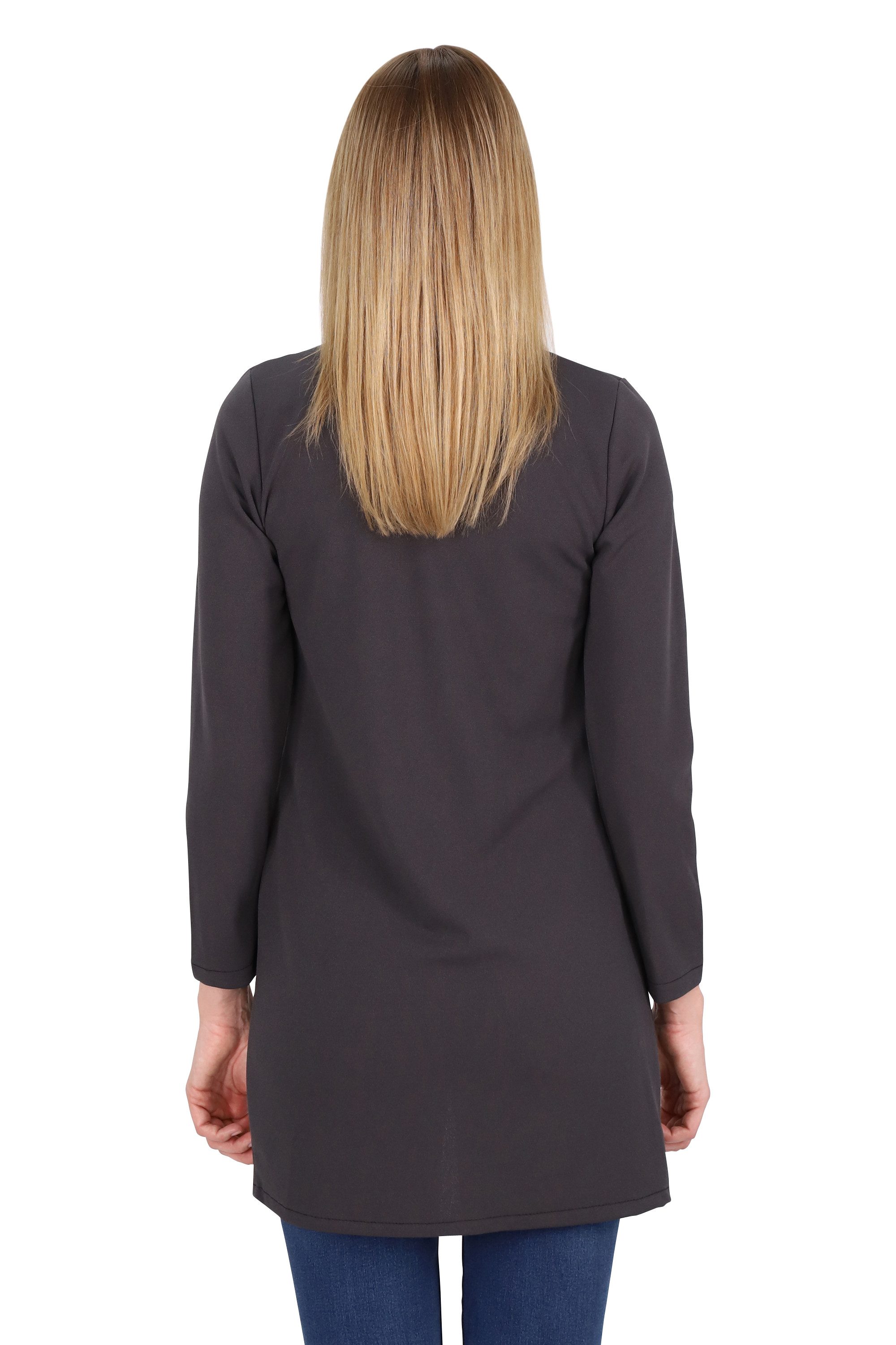 malito more than fashion Jackenblazer Long Blazer 6041 offener Long Blazer