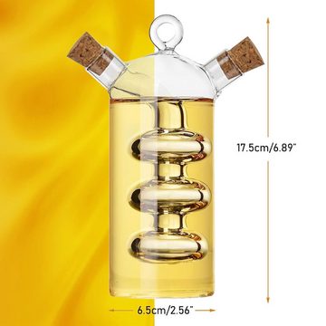 Lubgitsr Ölspender Essig-Ölspender - 2 in 1-Flasche für Essig und Öl, (1-tlg)