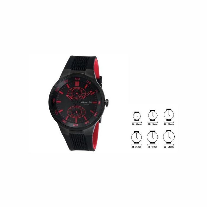 Kenneth Cole Quarzuhr Herren-Armbanduhr Uhr Kenneth Cole IKC8033 42 mm Quarzuhr Armbanduhr U