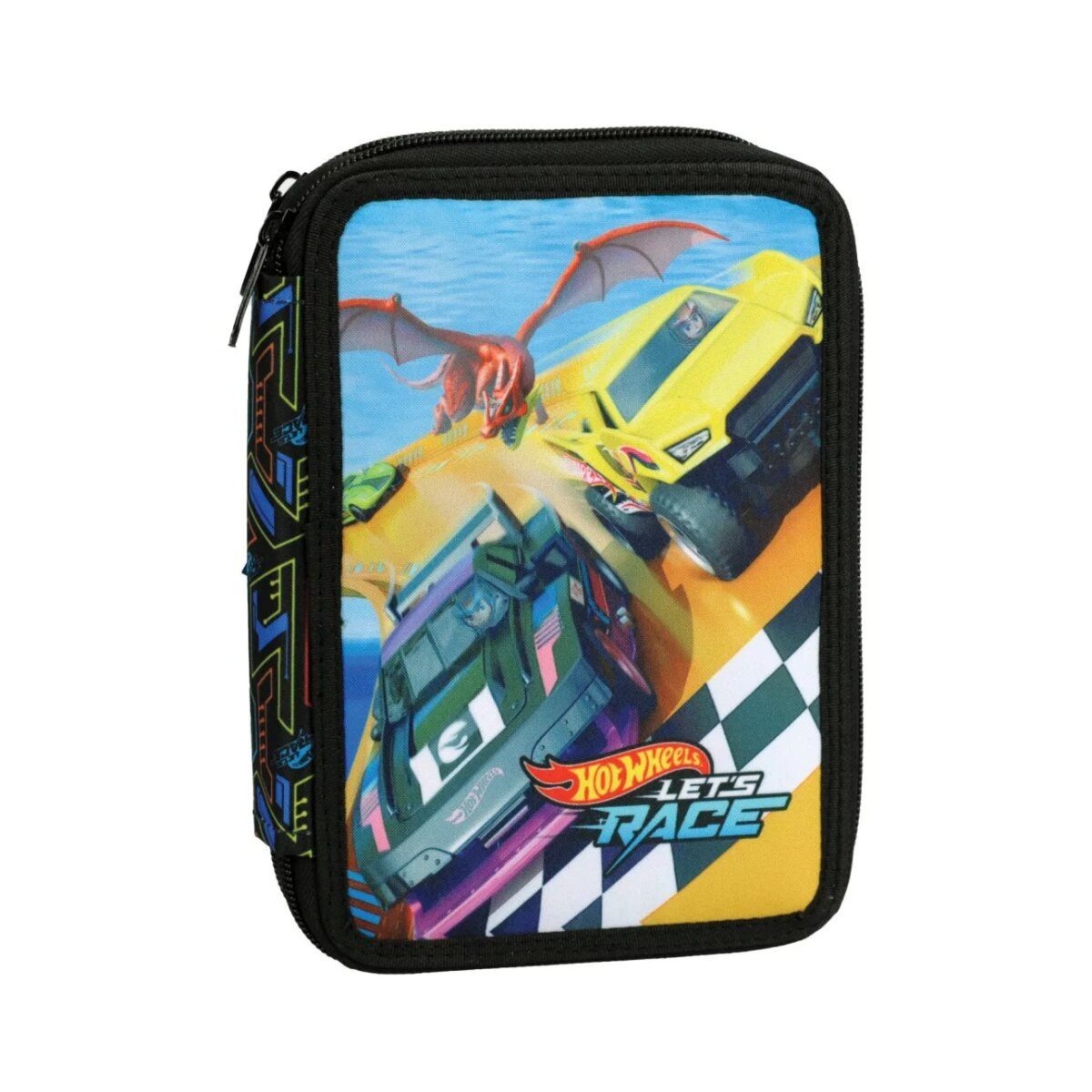 Hot Wheels Federmäppchen Hot Wheels Activate gefülltes zweistöckiges Federmäppchen
