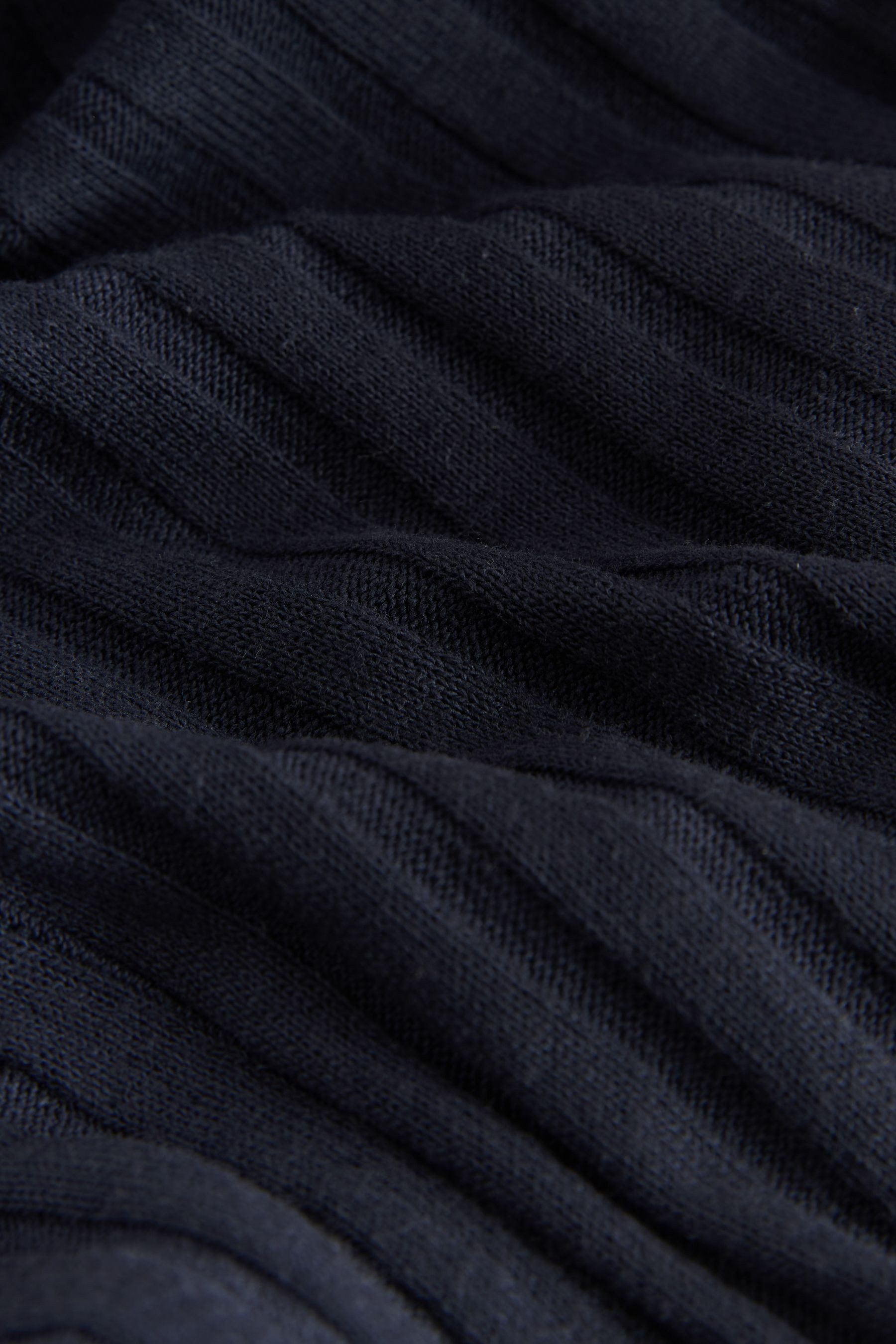 Next Minikleid Langärmeliges, geripptes Minikleid, U-Ausschnitt (1-tlg) günstig online kaufen