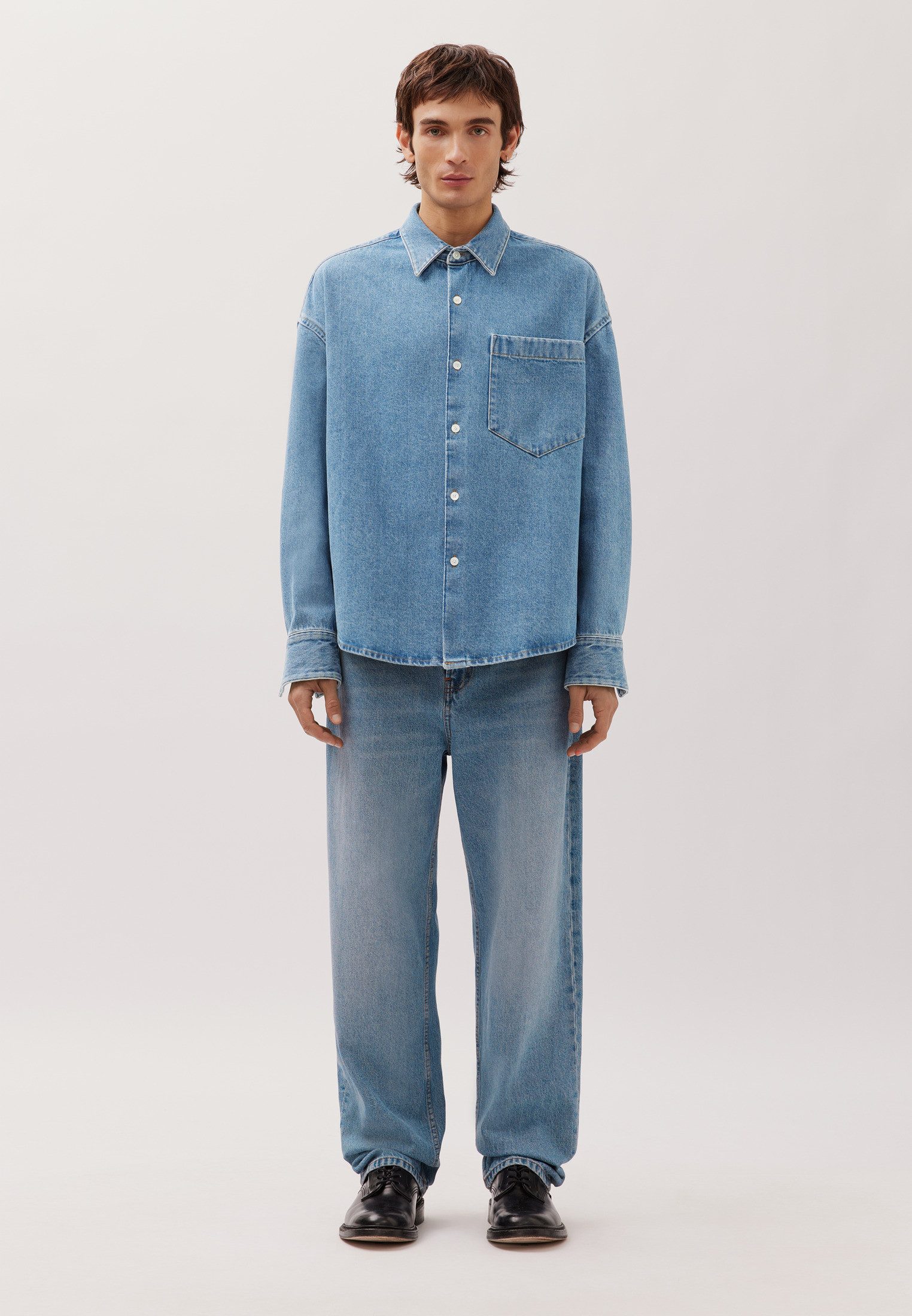 studio seidensticker Businesshemd Oversized 1/1 Kentkragen Denim günstig online kaufen