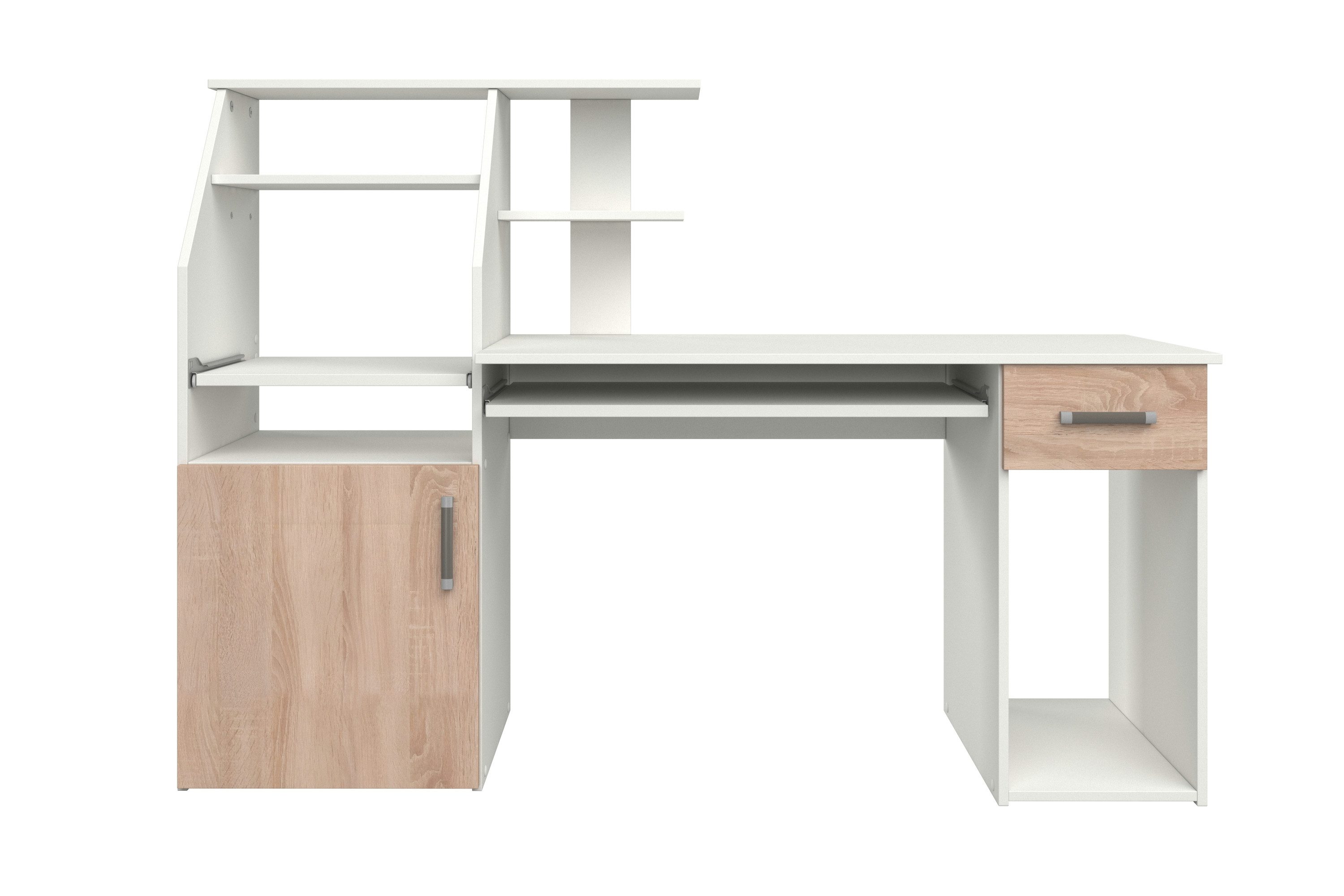 VOGL Möbelfabrik Schreibtisch Don, mit Tastatur- & Druckerauszug, Breite 13 günstig online kaufen