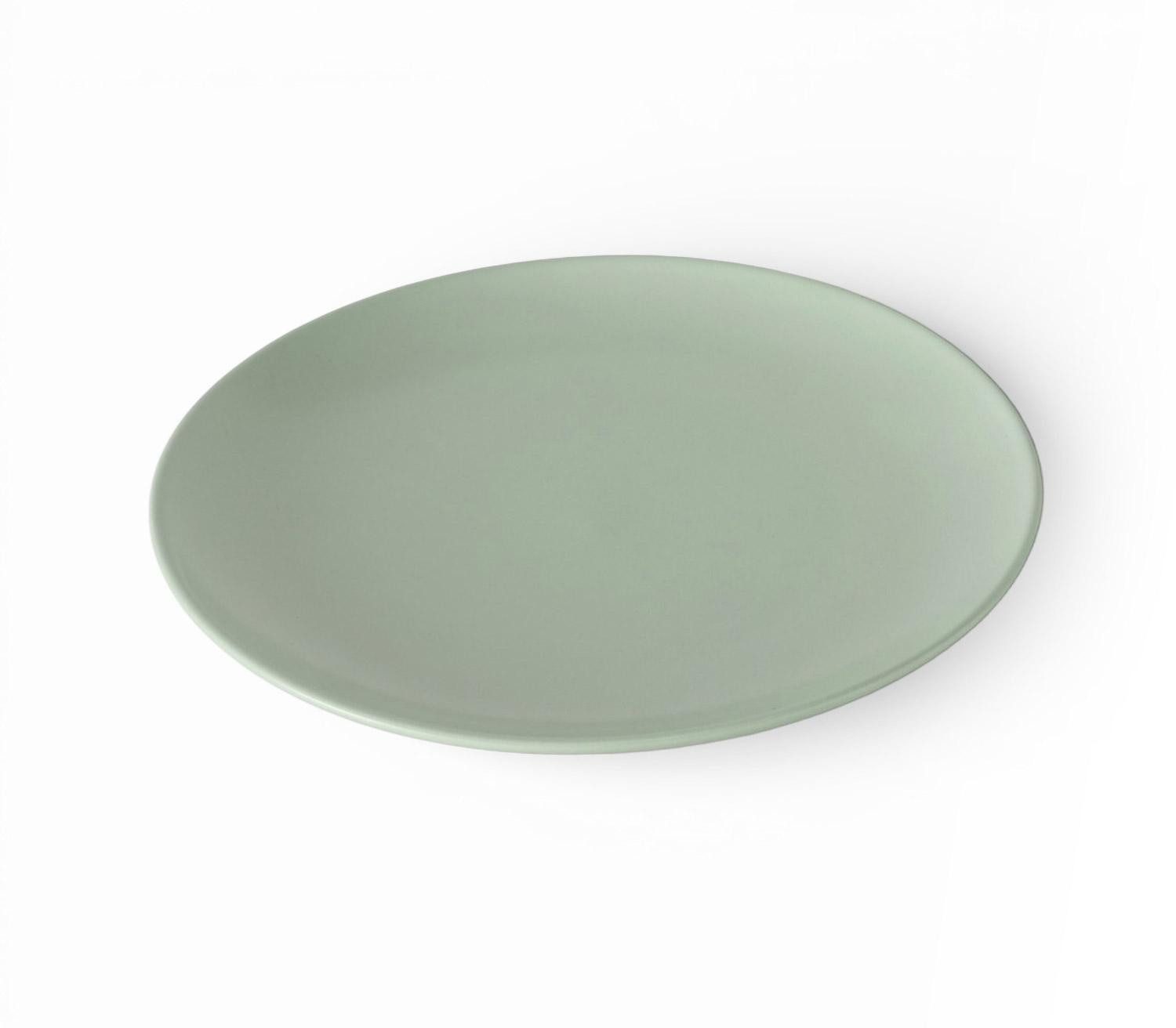 BOLTZE GRUPPE GmbH Frühstücksteller PASTELL, Ø 20,5 cm, Hellgrün, Steinzeug, (1 St), spülmaschinen- und mikrowellengeeignet