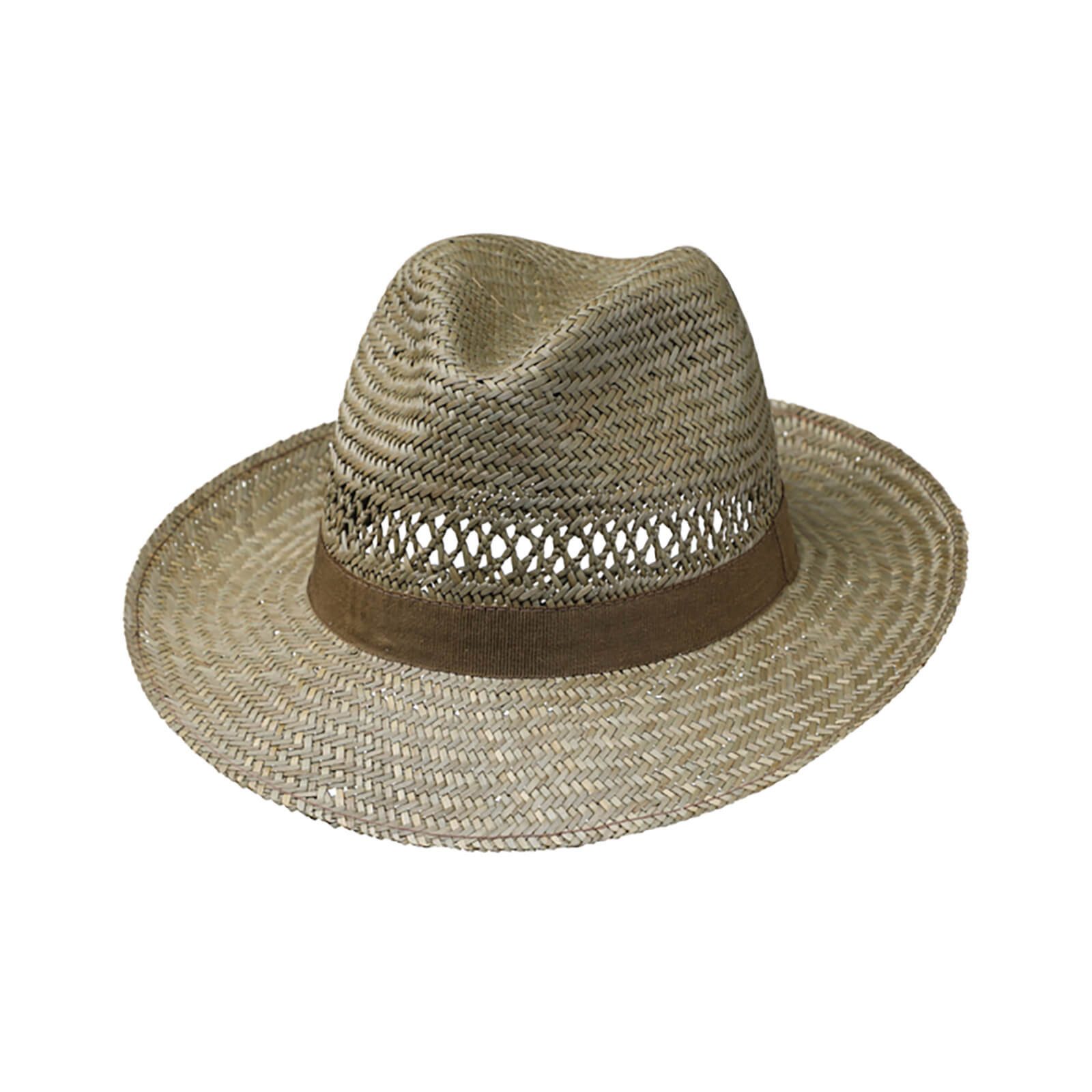 Fiebig Strohhut Strohhut Fedora mit breiter günstig online kaufen