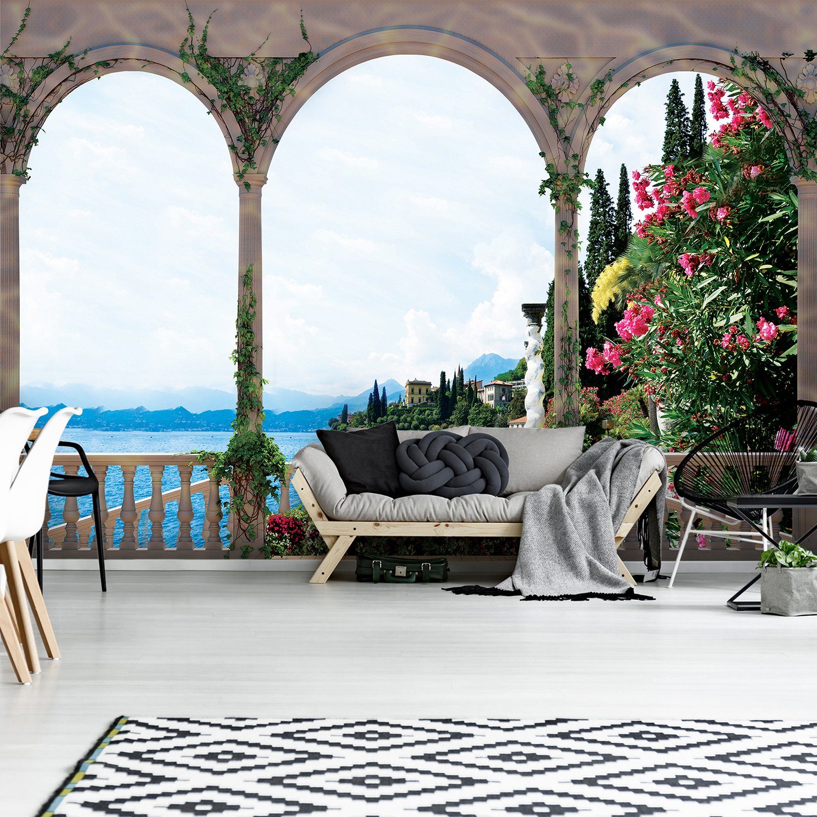 Wallarena Fototapete Terrasse Landschaft Vlies Tapete günstig online kaufen