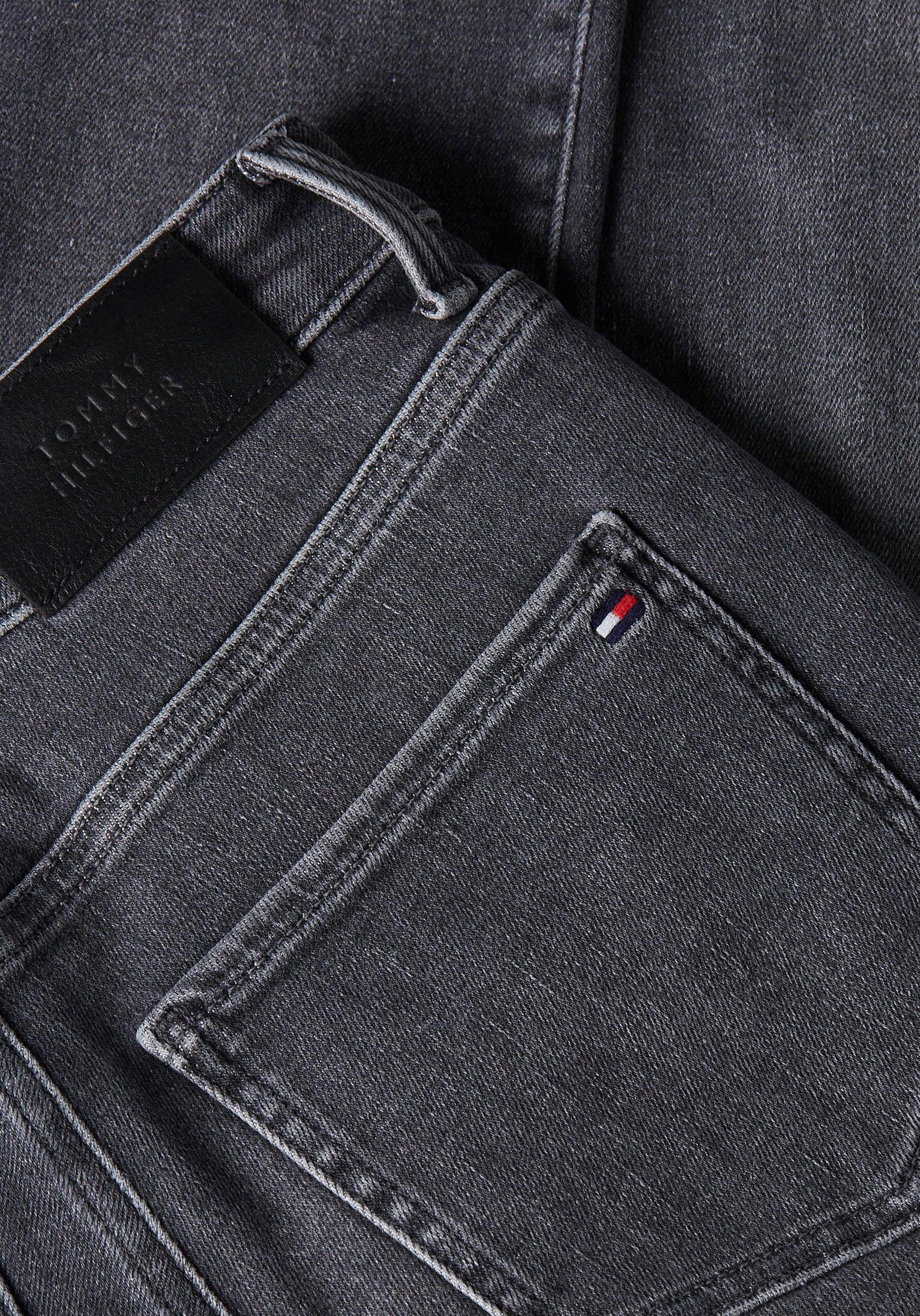 Tommy TH Logo-Badge Tommy mit FLEX Skinny-fit-Jeans Luz U SKINNY Hilfiger HW HARLEM Hilfiger