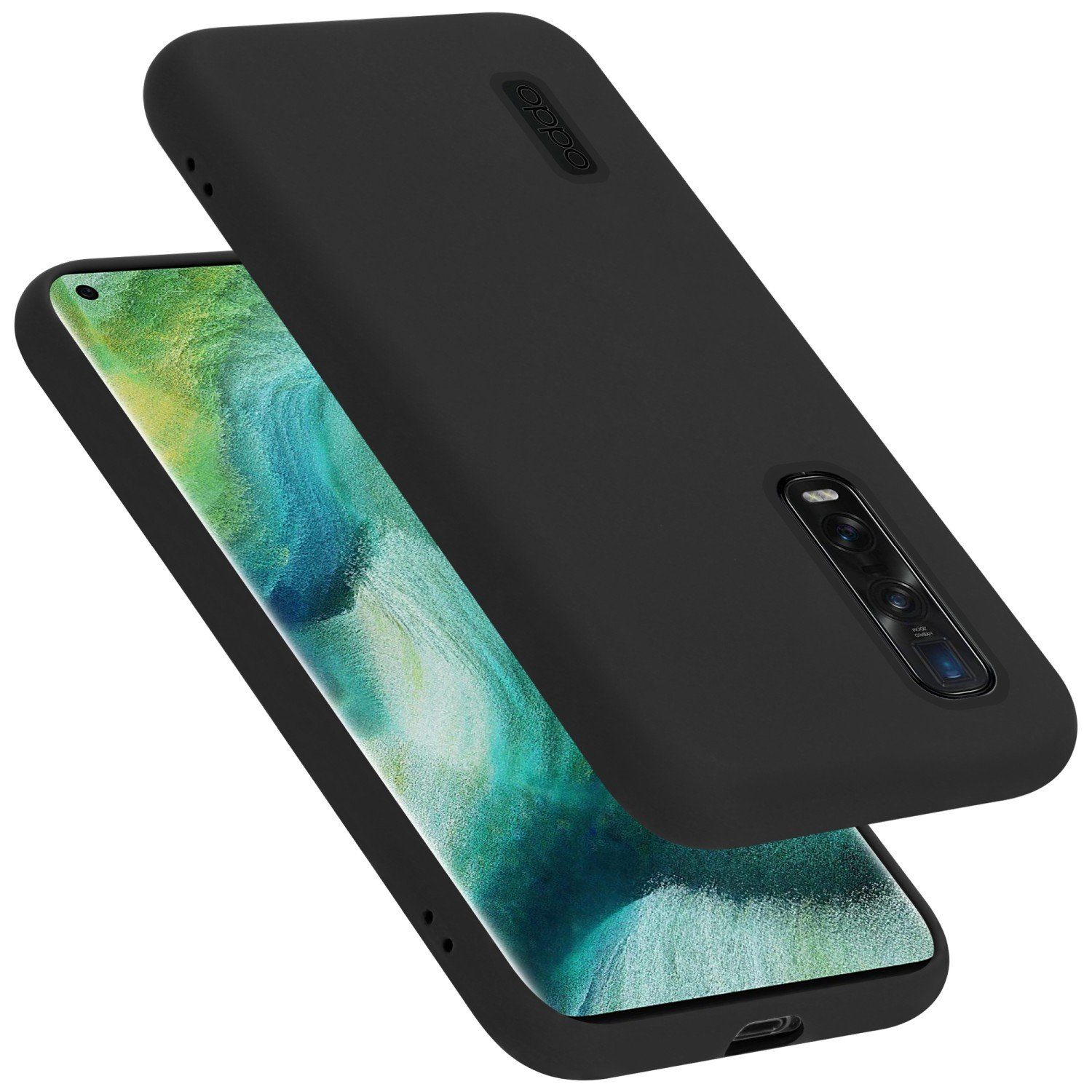 Cadorabo Handyhülle für Oppo FIND X2 PRO Hülle Oppo FIND X2 PRO, Flexible Hülle TPU Silikon Schutzhülle Back Cover Case