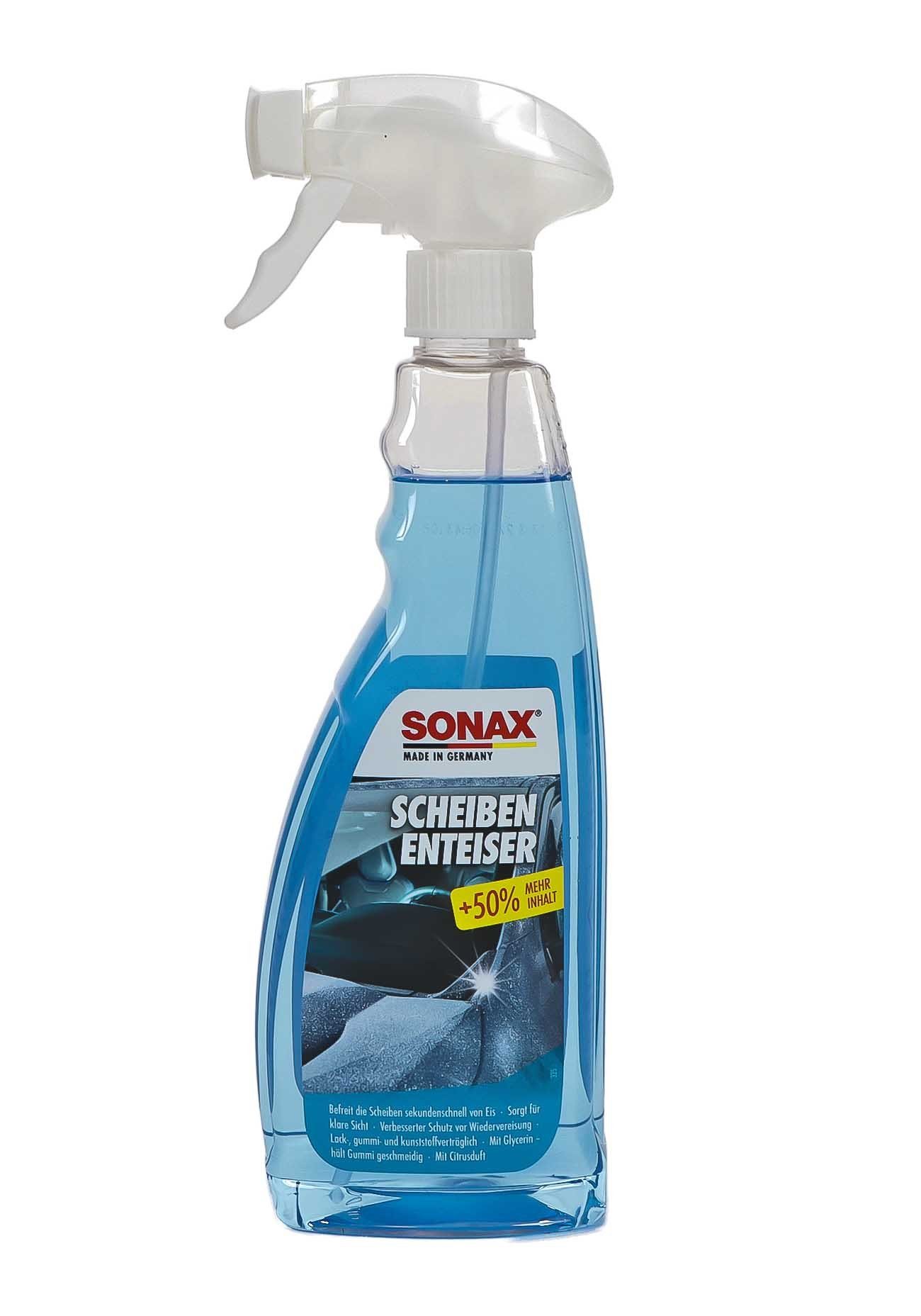 2 X 500 ml SONAX Scheiben Enteiser Spray Scheibenenteiser Scheibe