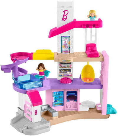 Fisher-Price® Lernspielzeug »Little People Barbie Traumvilla Puppenhaus«, biligual; mit 2 Puppen und Licht und Sound