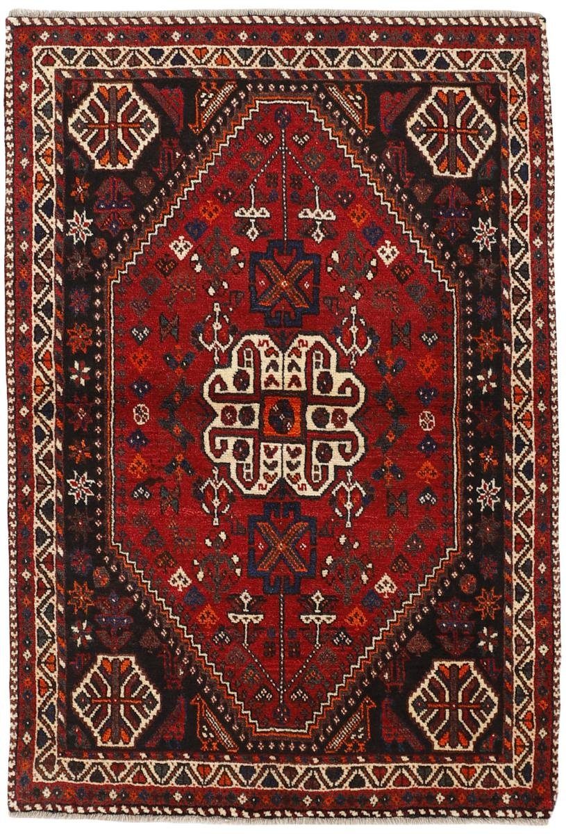 Orientteppich Shiraz 121x176 Handgeknüpfter Orientteppich / Perserteppich, Nain Trading, rechteckig, Höhe: 10 mm