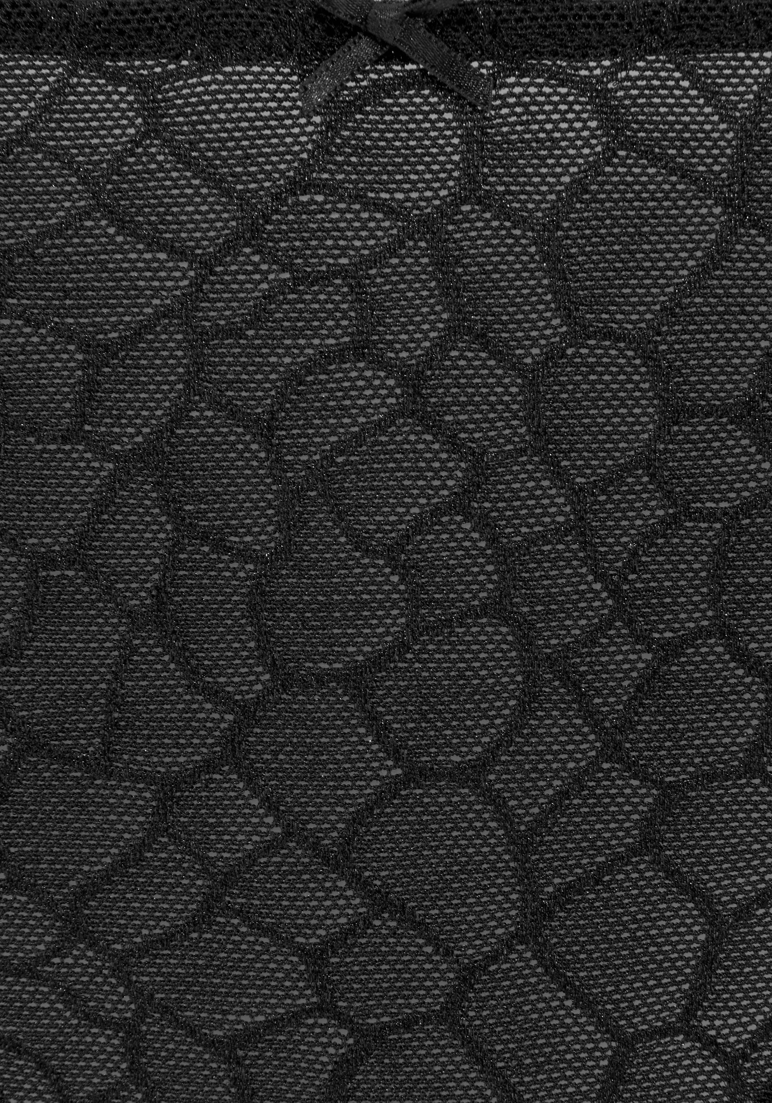 Netz-Muster Slip schwarz Chiara graphischem mit LASCANA