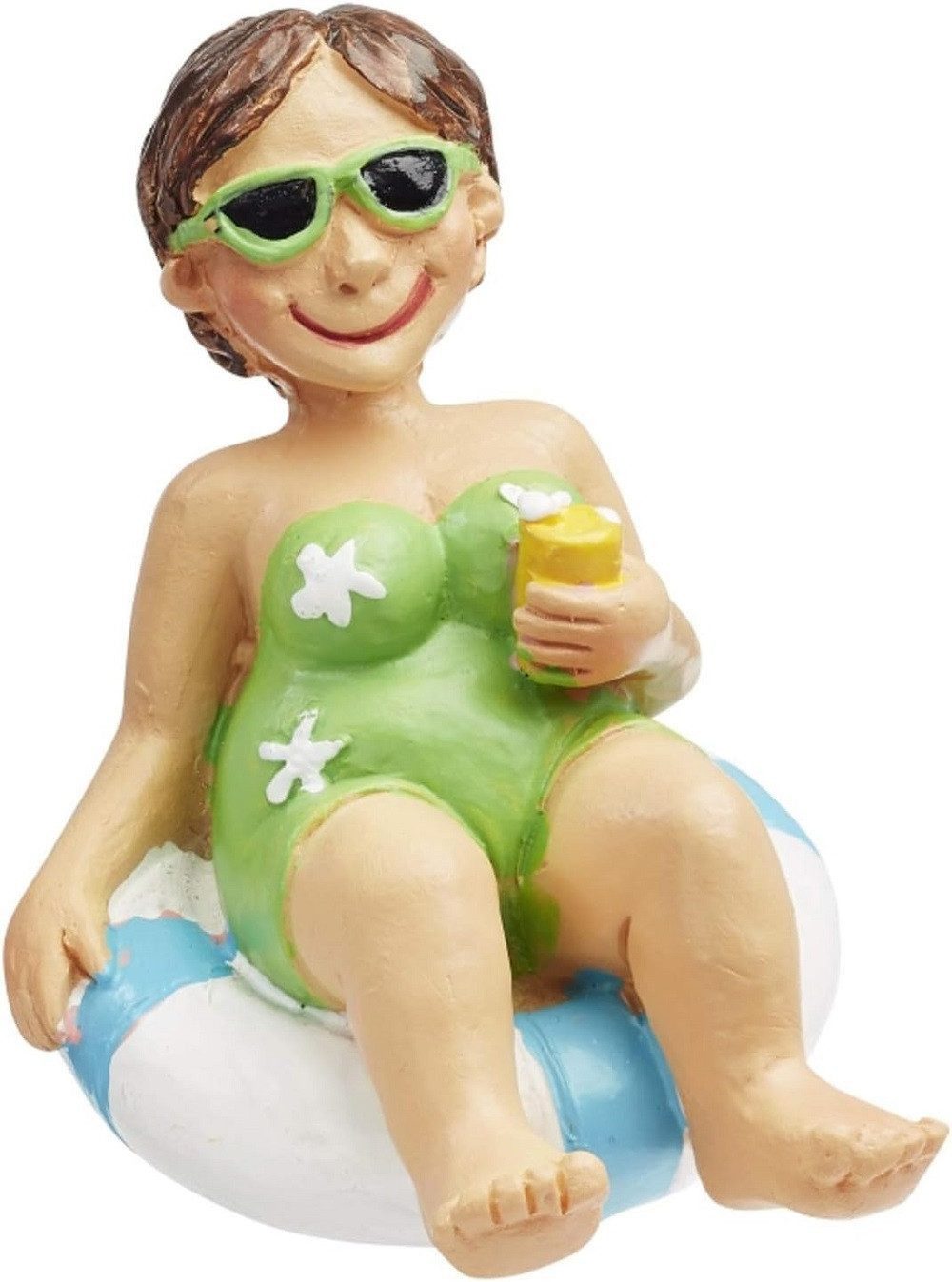 HobbyFun Dekofigur Bade Urlauber / Liegestuhl günstig online kaufen
