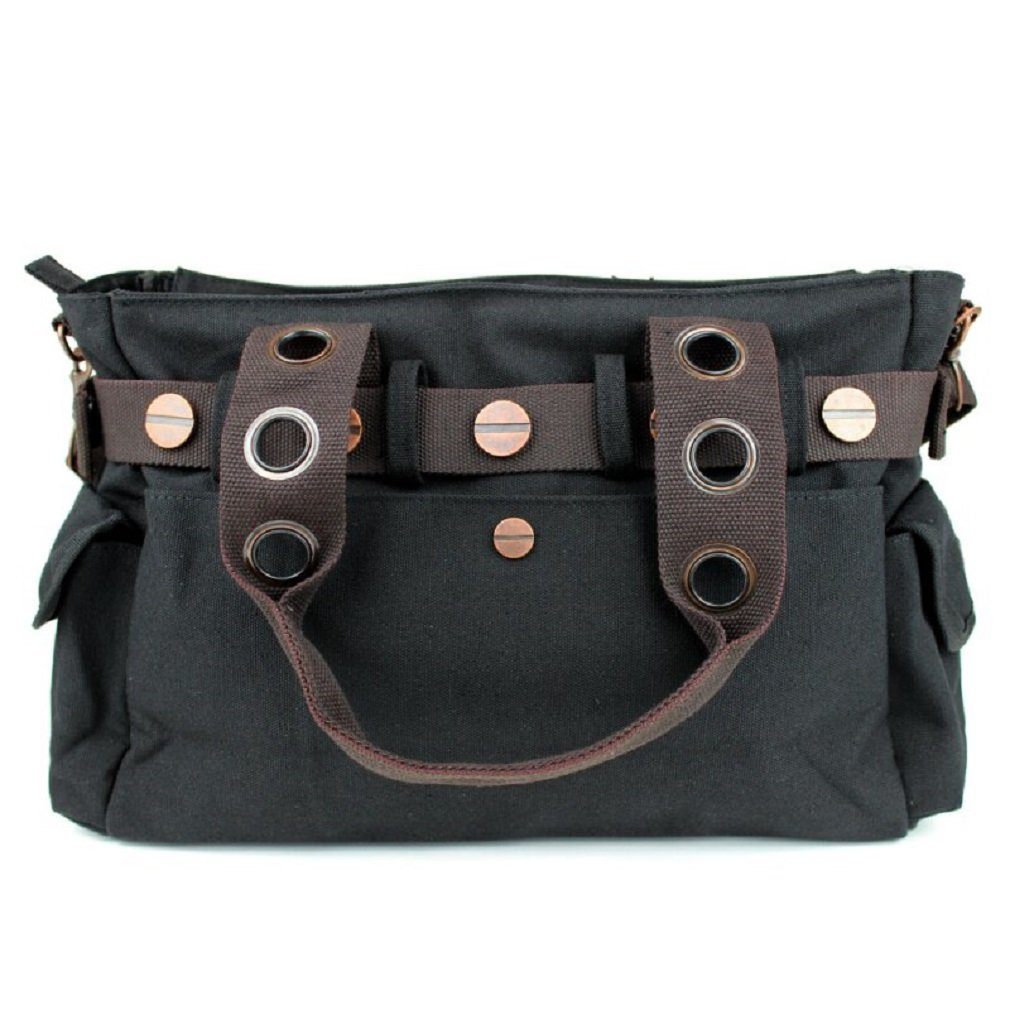 Banned Schultertasche Doom Lagoon Steampunk Schlüsselloch Gothic, Verstellbarer Schultergurt