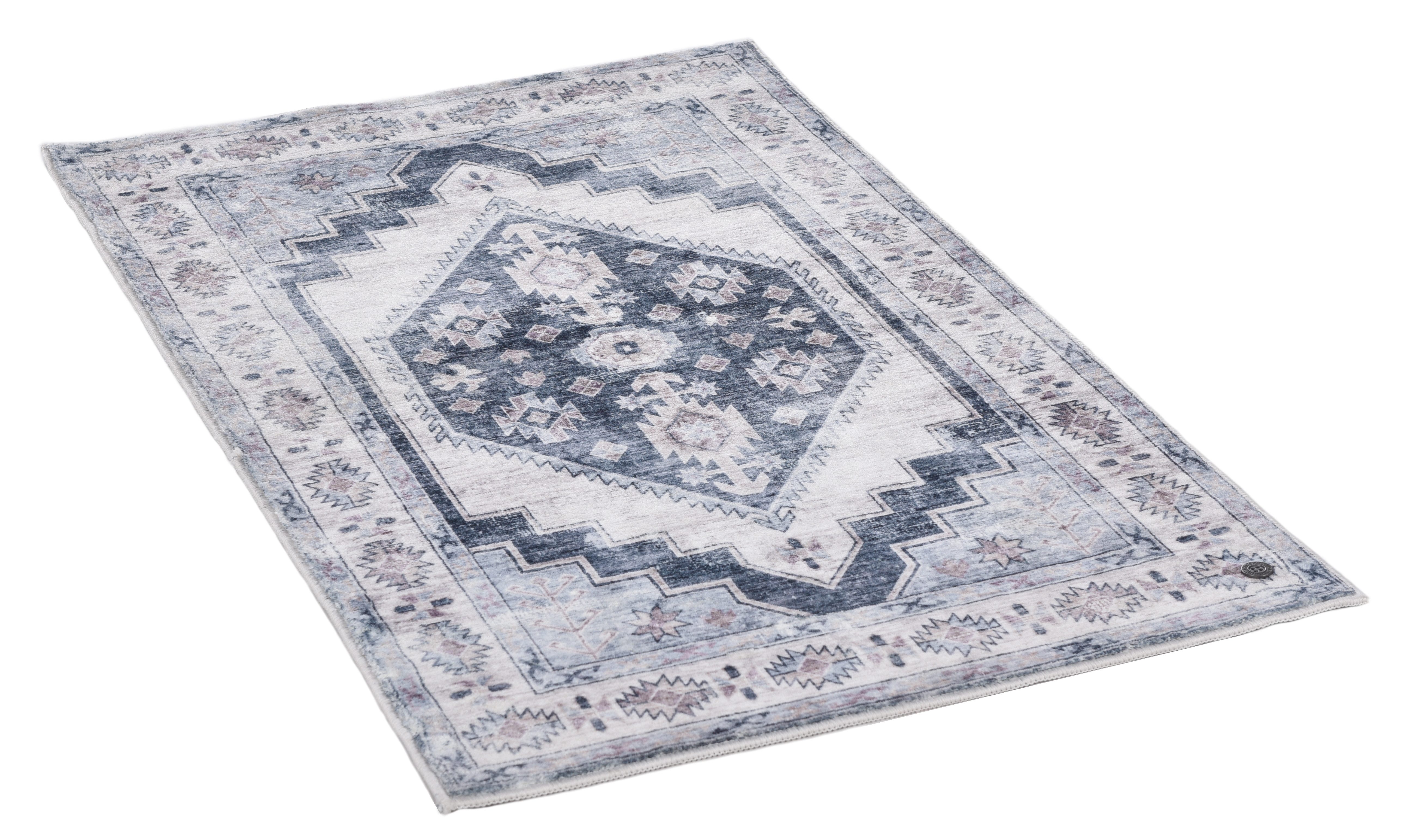 TOM TAILOR HOME Badematte Oriental Bath FIVE, Höhe 7 mm, rutschhemmend beschichtet, strapazierfähig, fußbodenheizungsgeeignet, Polyester, rechteckig, Badteppich, Orient-Optik, Vintage Design, waschbar