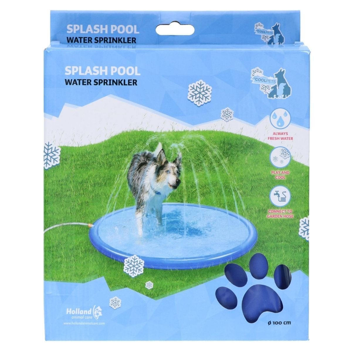 Hundepool CoolPets Splash Pool Wasserfontäne
