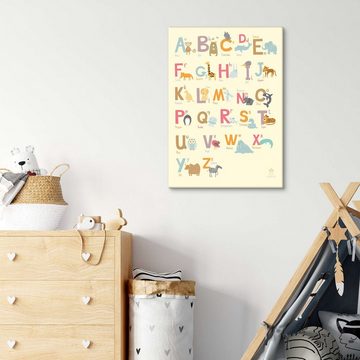 Posterlounge Leinwandbild Petit Griffin, Tieralphabet (Deutsch), Kindergarten Maritim Kindermotive