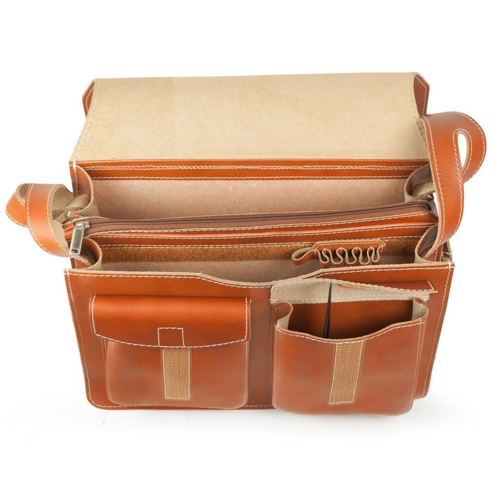 Jahn-Tasche Aktentasche Große Aktentasche / Lehrertasche Gr. XL, Leder Cognac, Jahn-Tasche 675