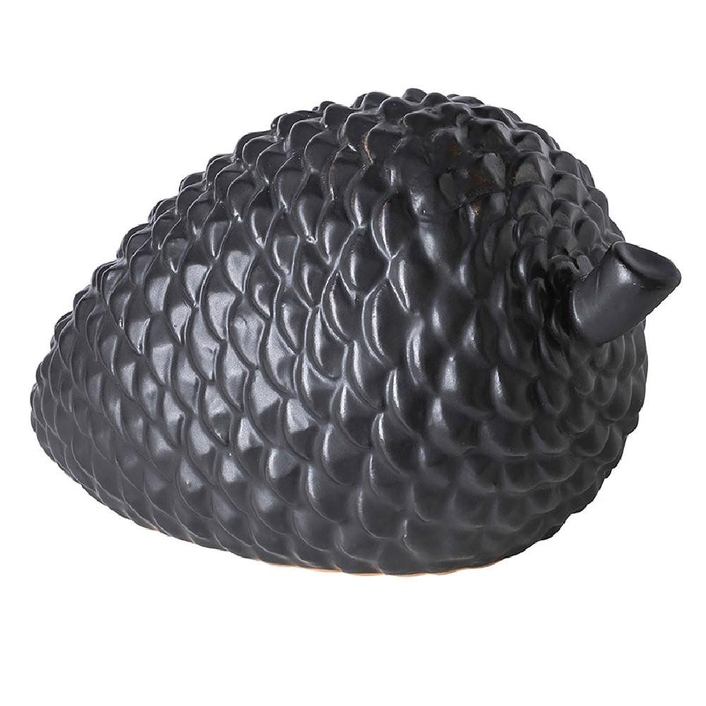 Fink Weihnachtsbaumkugel Dekofigur Zapfen Pinecone Schwarz (13cm) günstig online kaufen