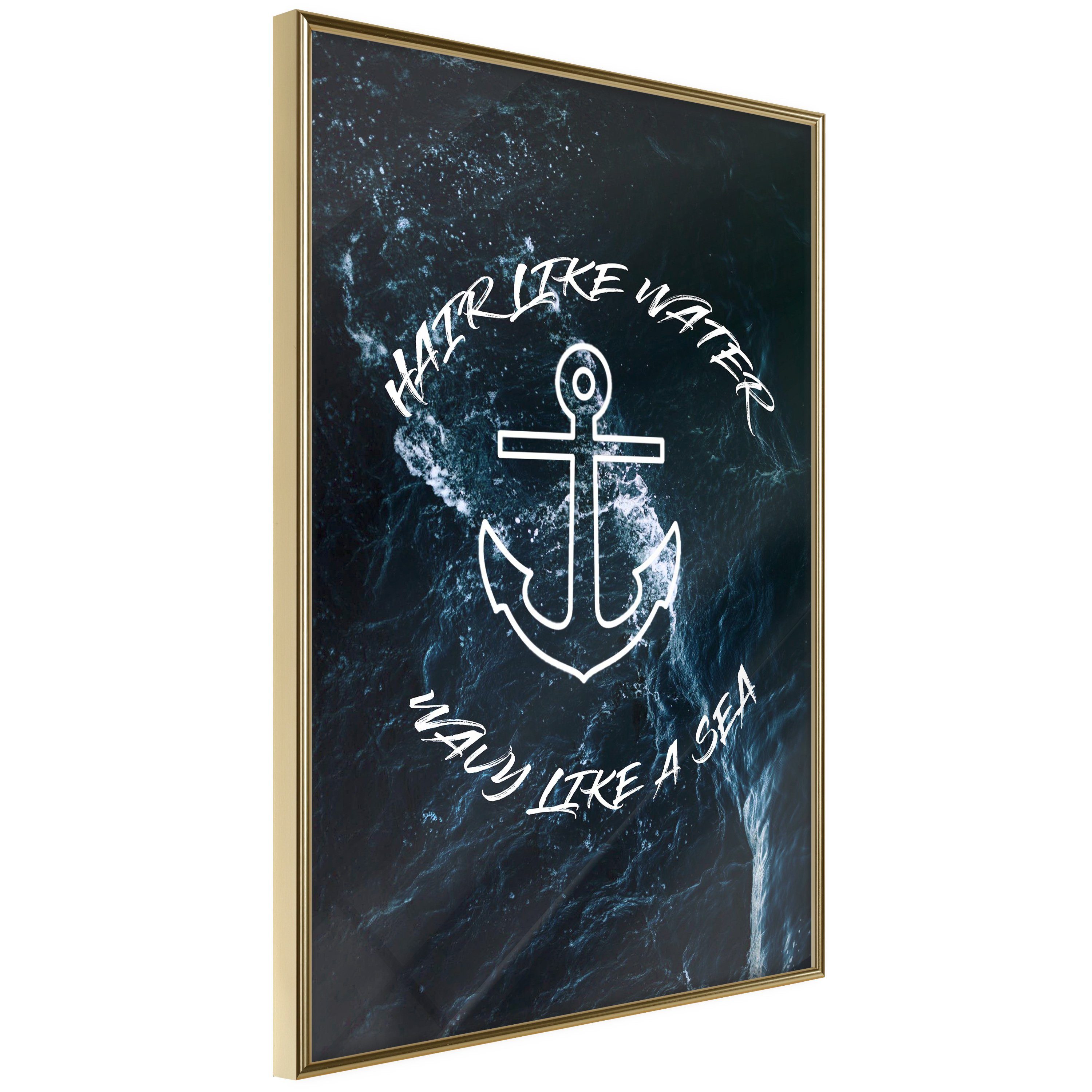 Artgeist Poster Hair like Water, Wavy like a Sea []