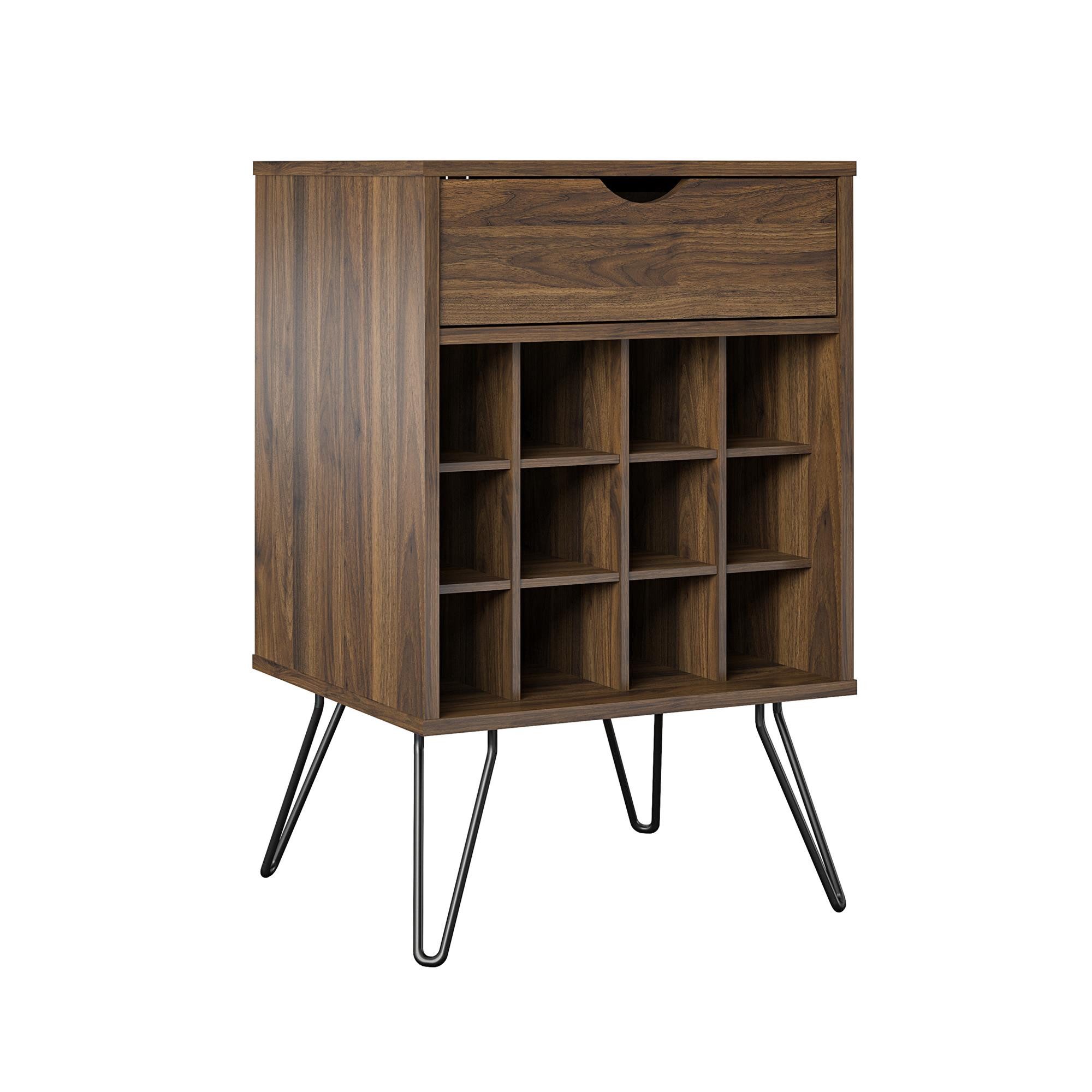 loft24 Weinschrank Concord 12 Fächer mit Schublade und Metallbeinen