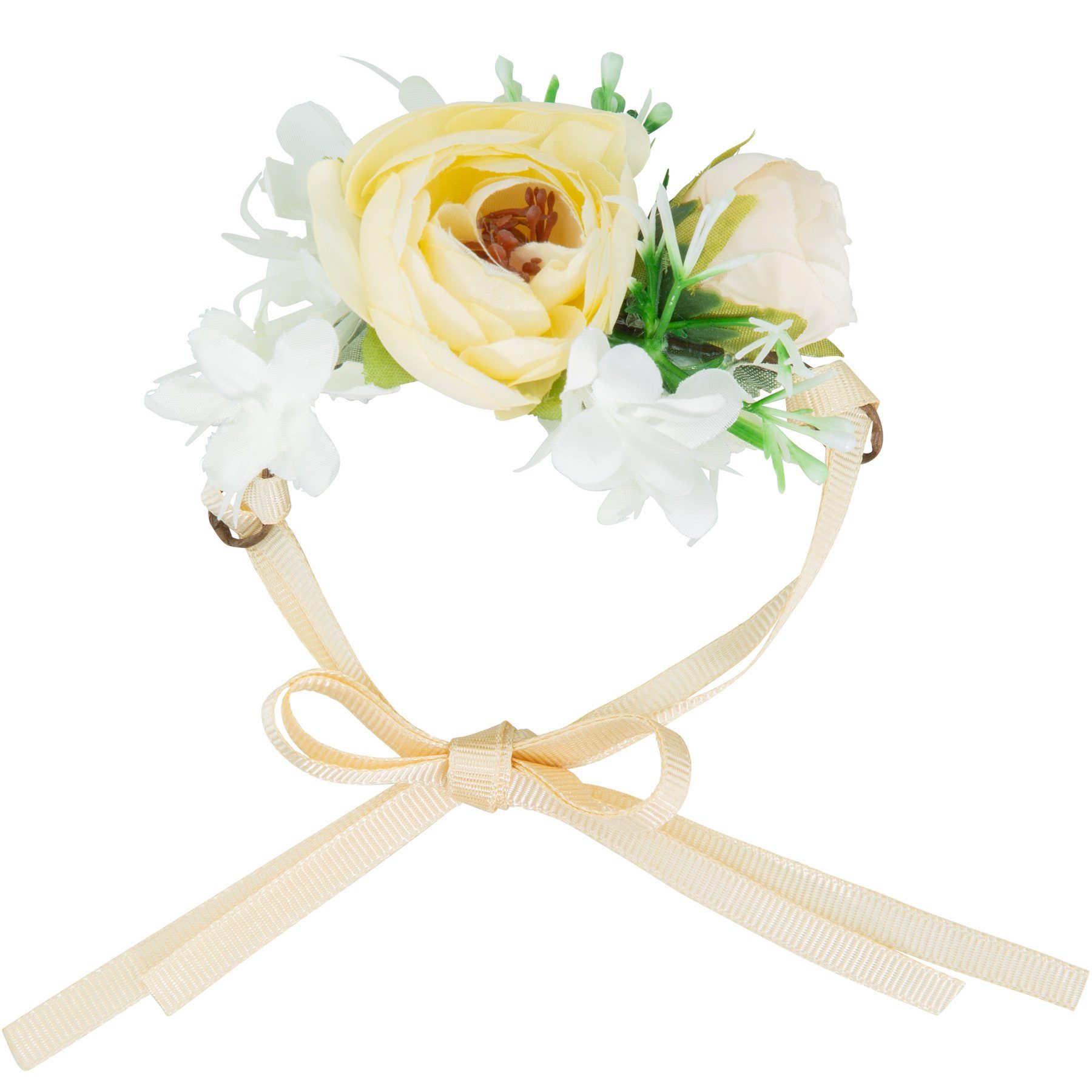 dressforfun Armband Handgelenkschmuck, Sehr natürlich und detailgenau gearbeitet (Armreif, Konfektionsgröße 0 in bunt), Modisches und charmantes Accessoire, Per Satinschleife verstellbar