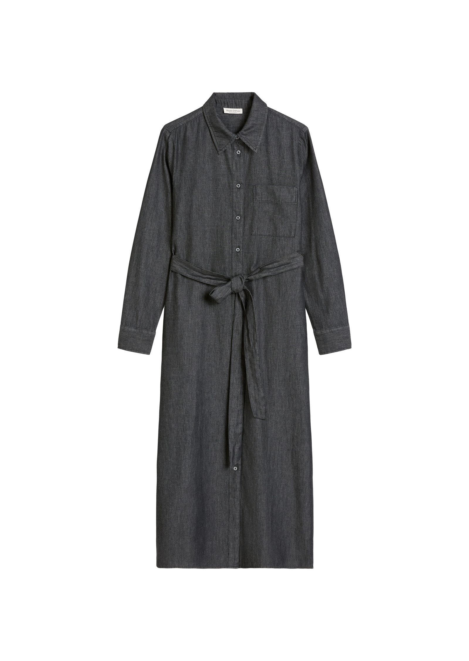 Hemdblusenkleid aus Baumwoll-Chambray