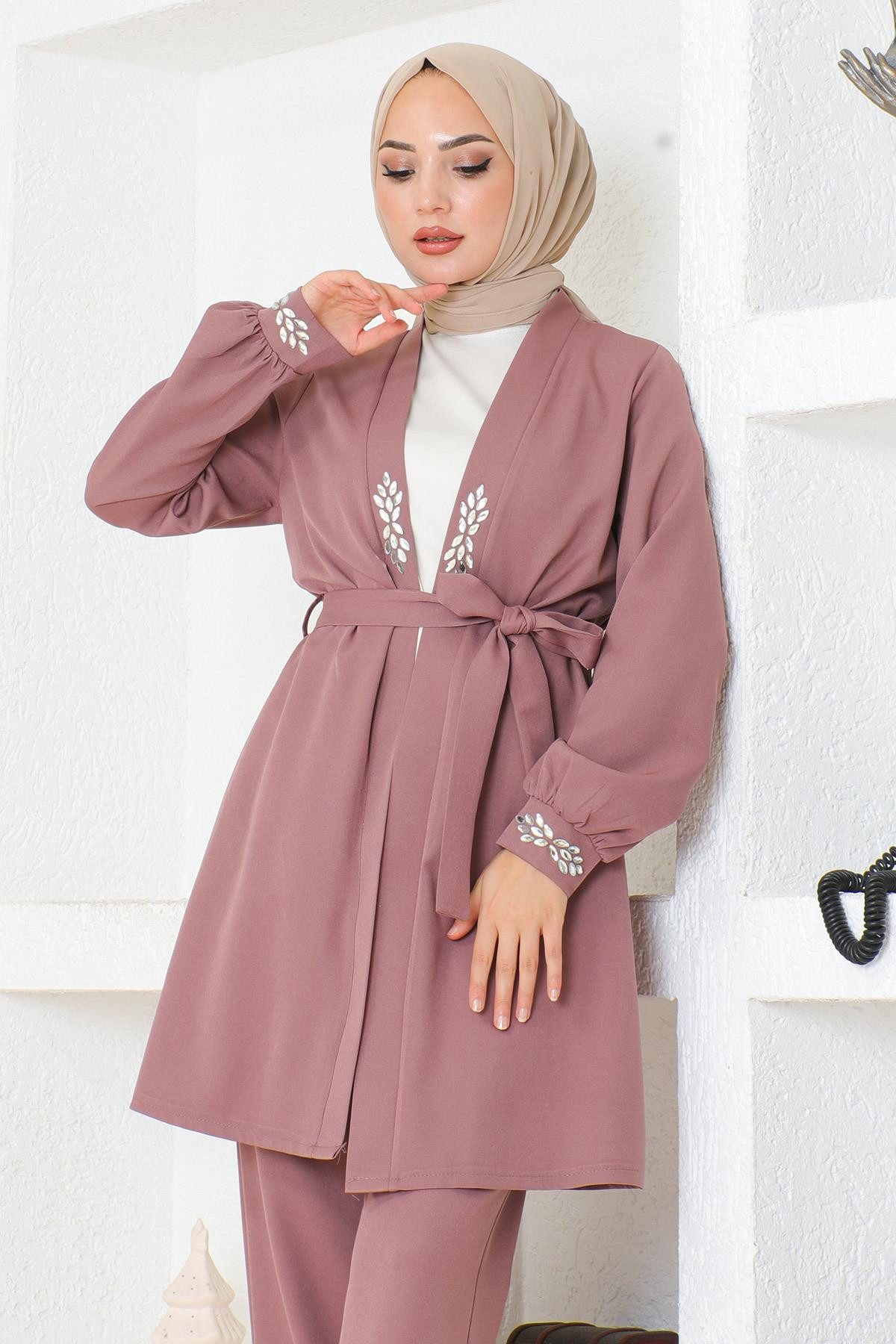 MODAMİHRAM Tunikakleid KleidStein Detail Anzug