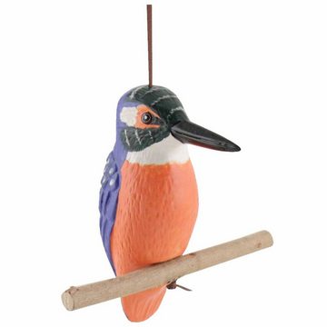 Tangoo Gartenfigur Tangoo Keramik Eisvogel auf Holz, hängend, (Stück)